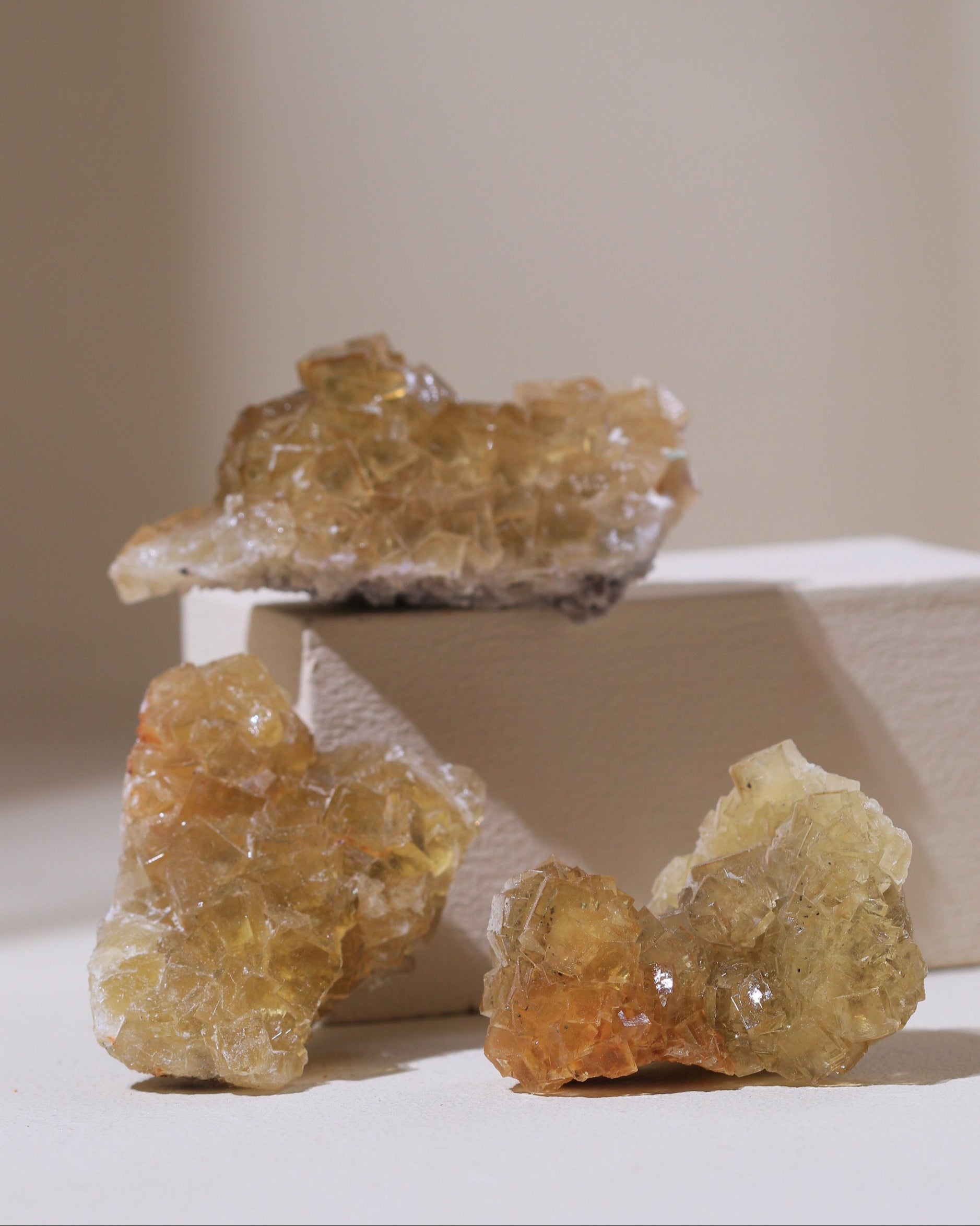 gelber Fluorit Kristall