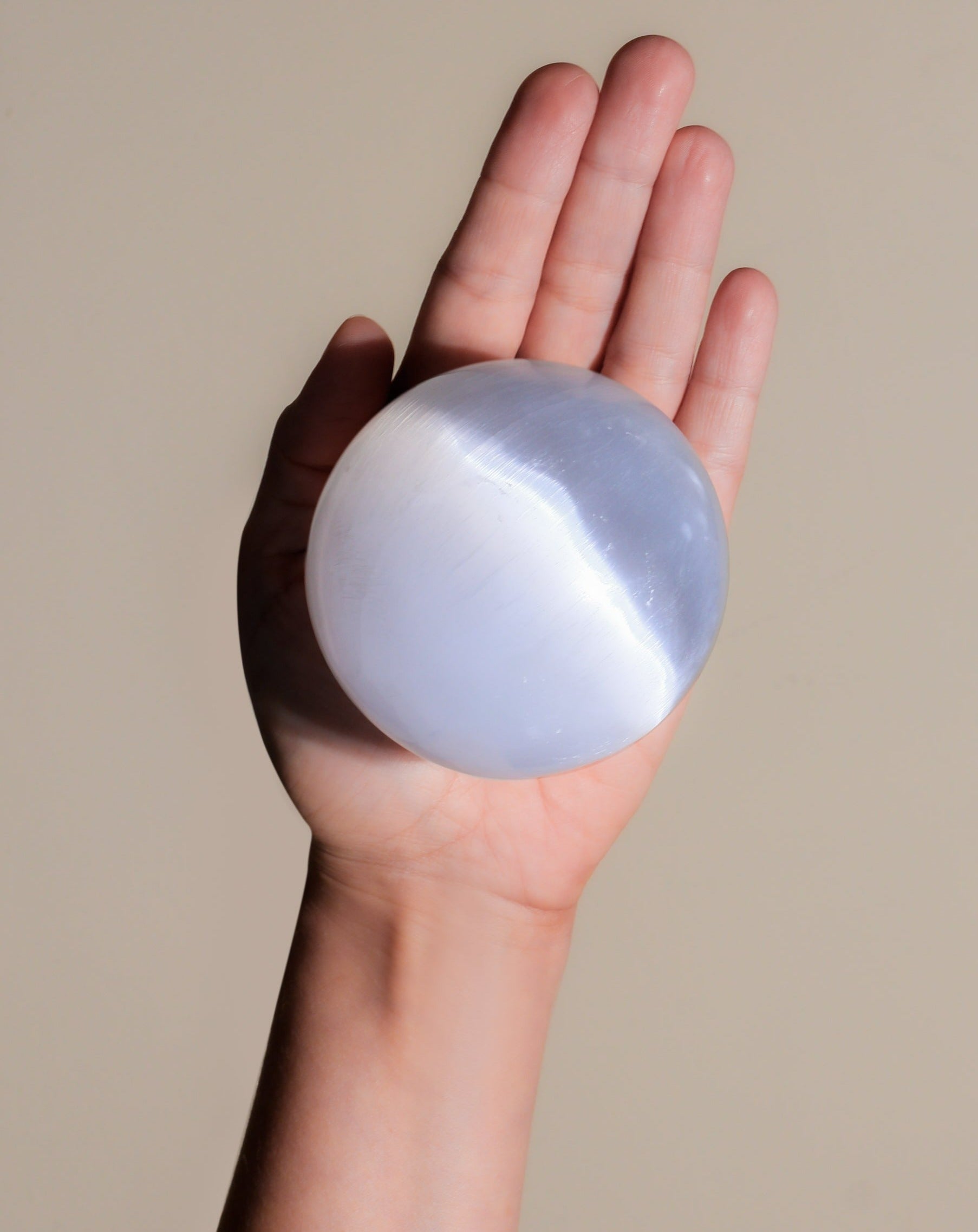 Selenite sphere
