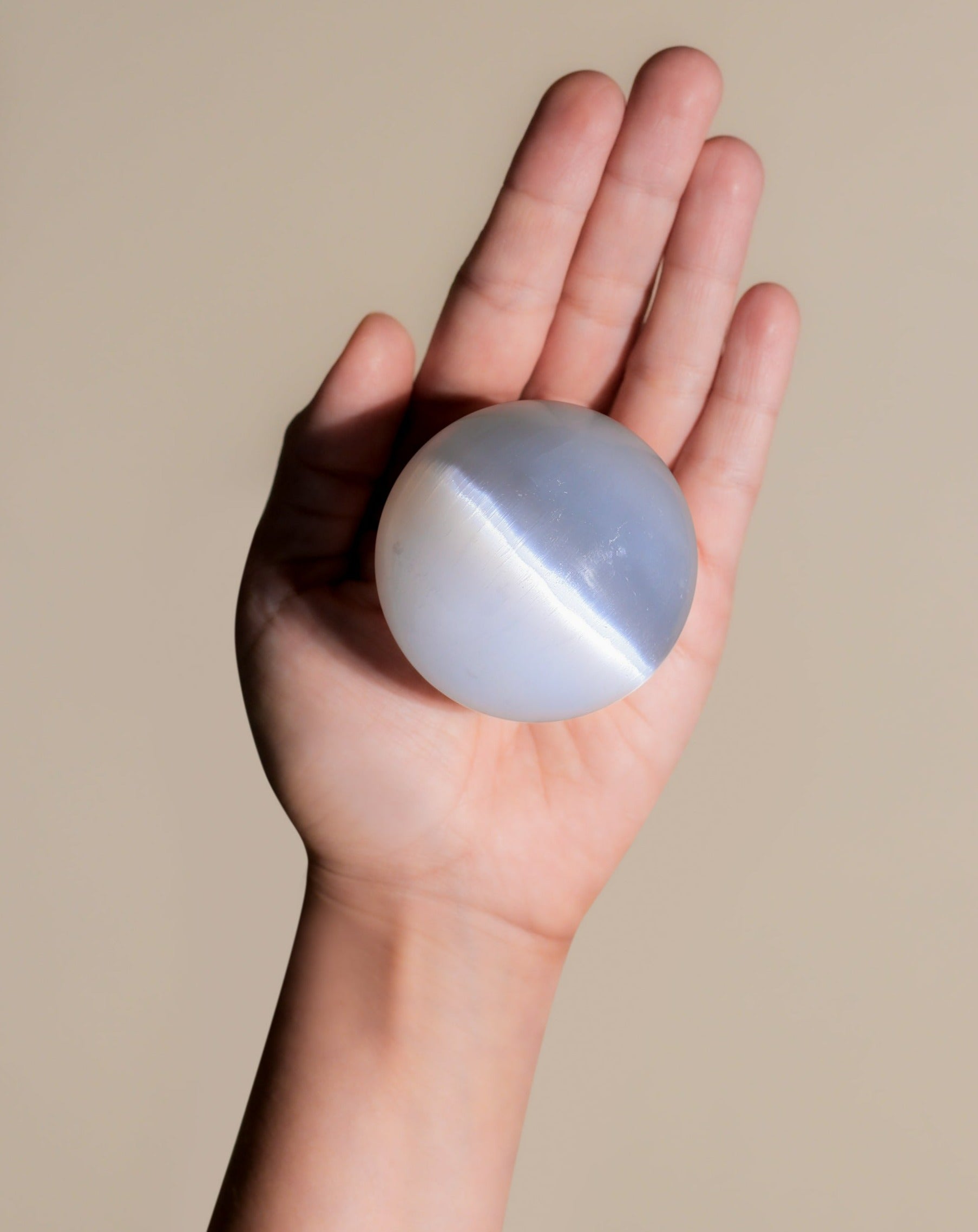Selenite sphere