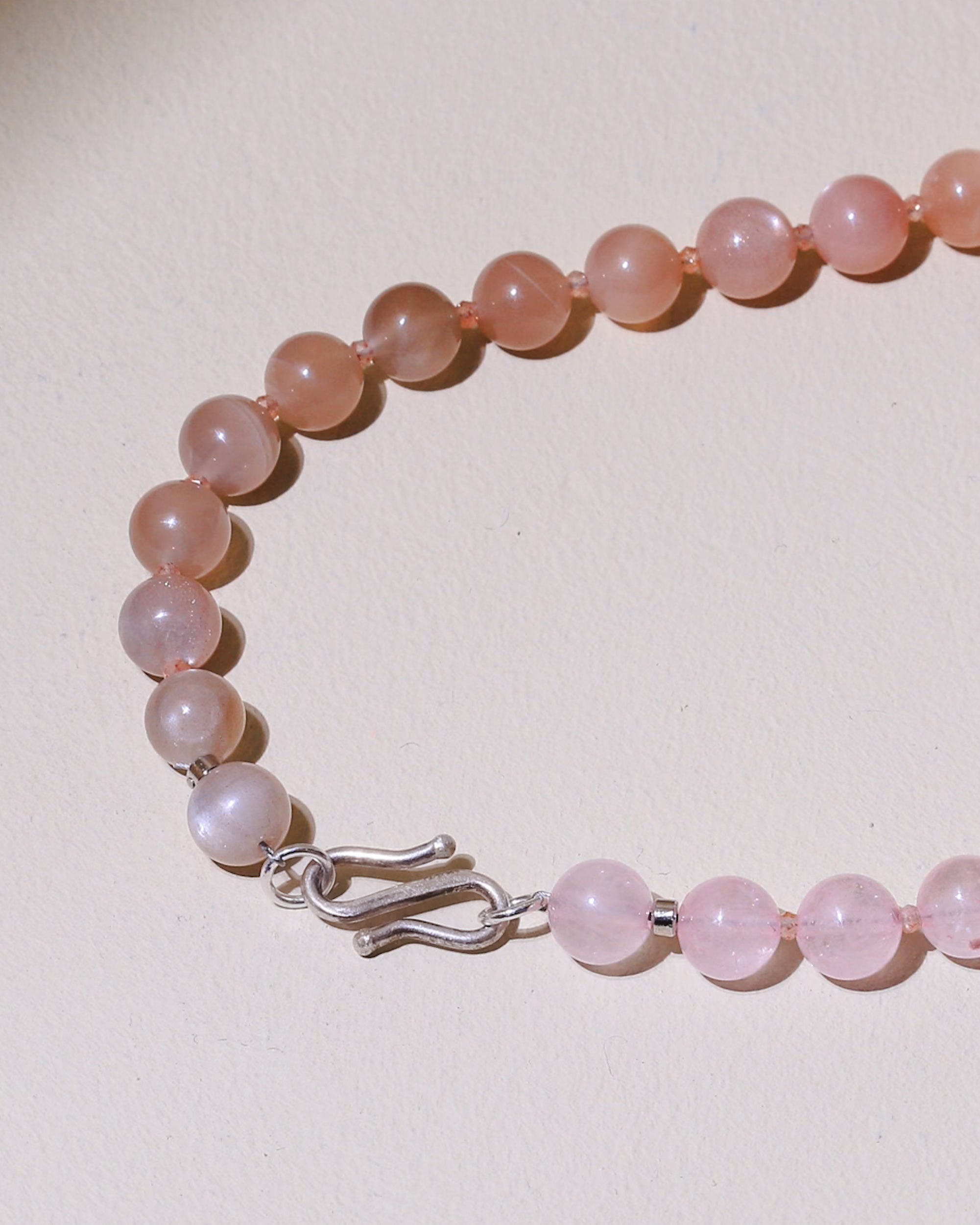 Aurora Necklace | Sonnenstein, Mondstein, Rosenquarz