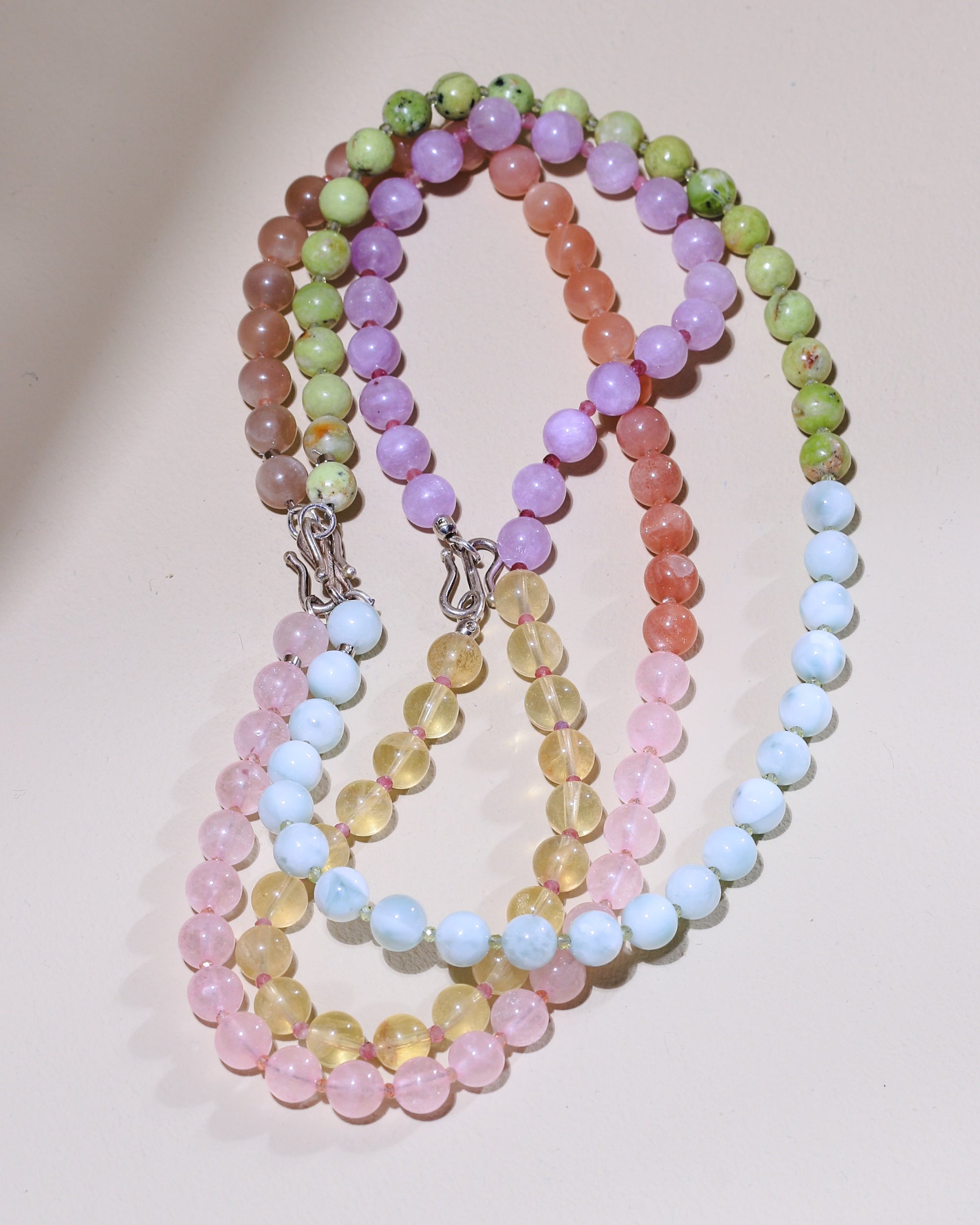 Sorbet | Kunzit, gelber Fluorit, pinker Turmalin