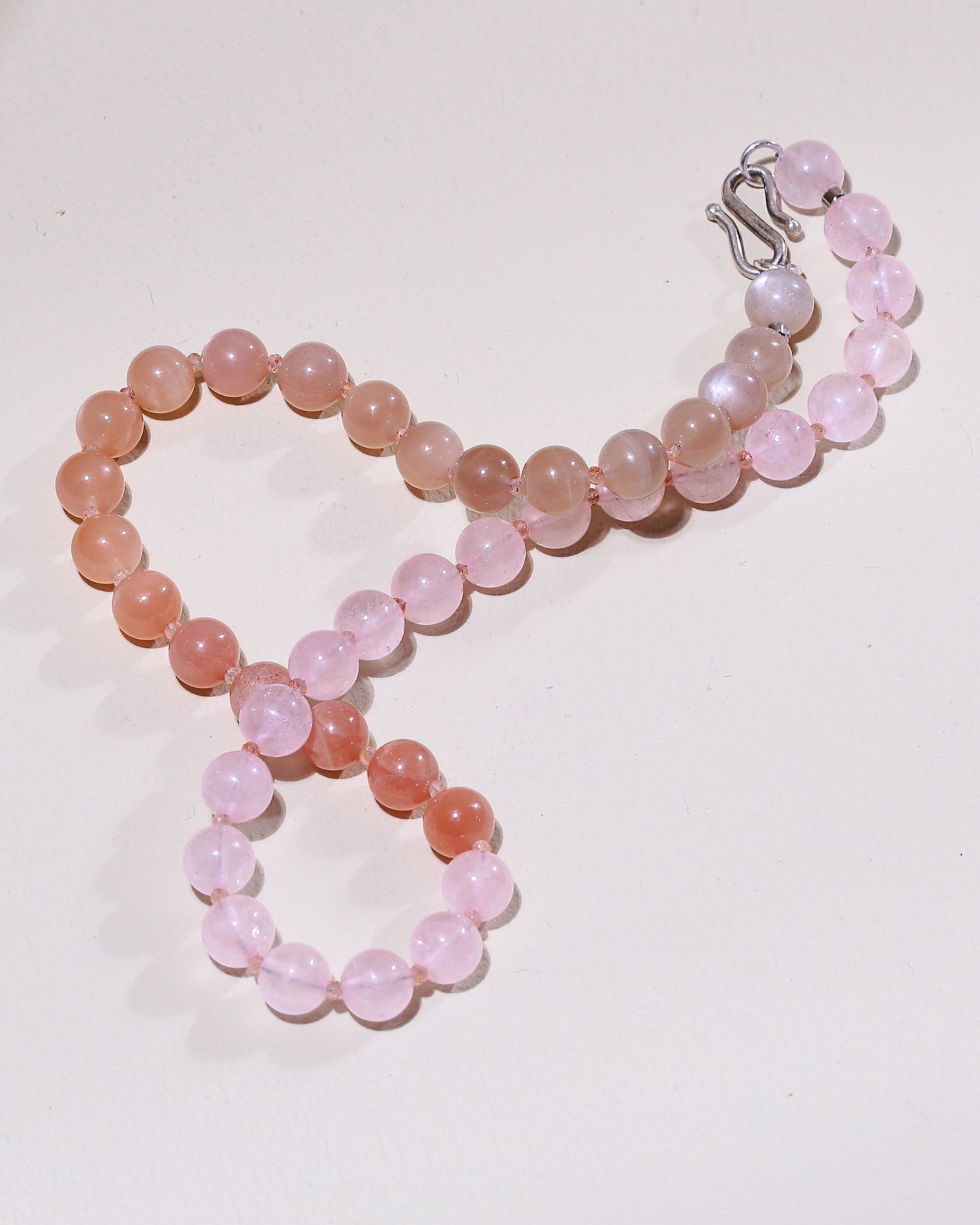 Aurora Necklace | Sonnenstein, Mondstein, Rosenquarz