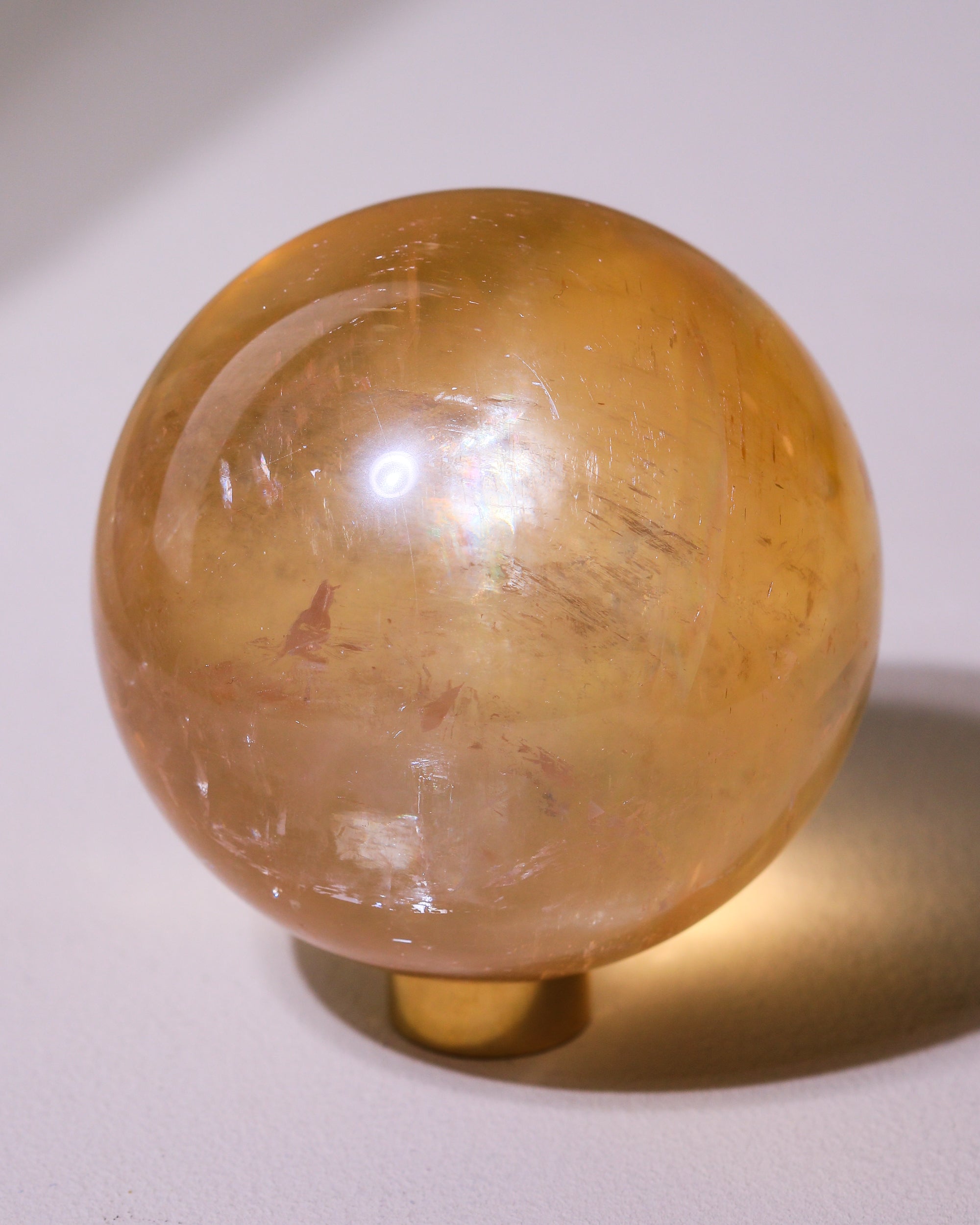 Mini Honey Calcite sphere