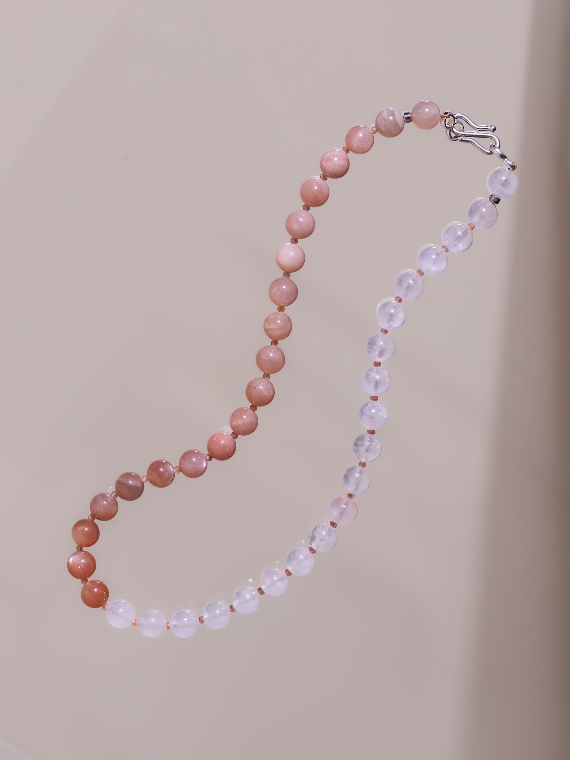 Aurora Necklace | Sonnenstein, Mondstein, Rosenquarz