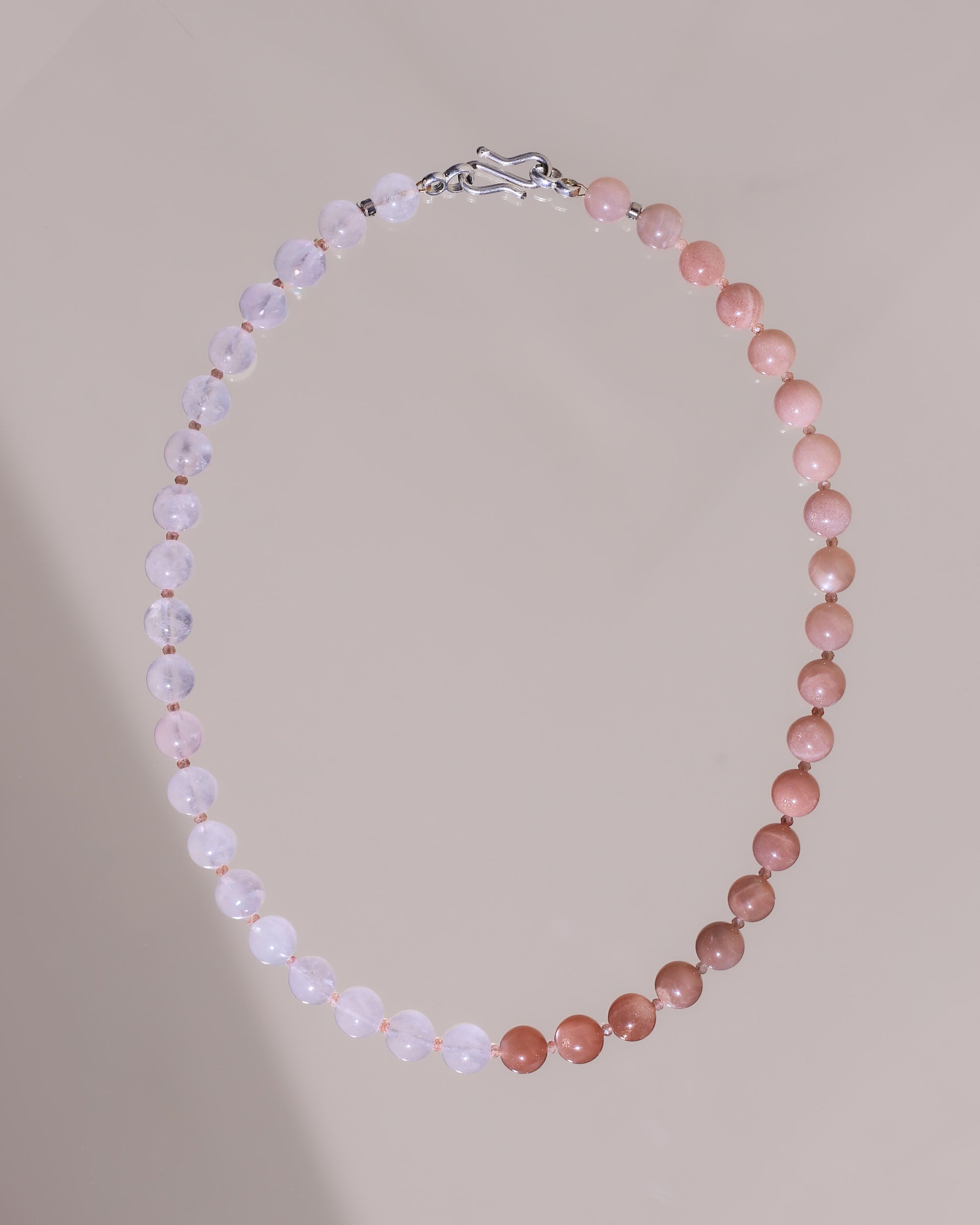 Aurora Necklace | Sonnenstein, Mondstein, Rosenquarz