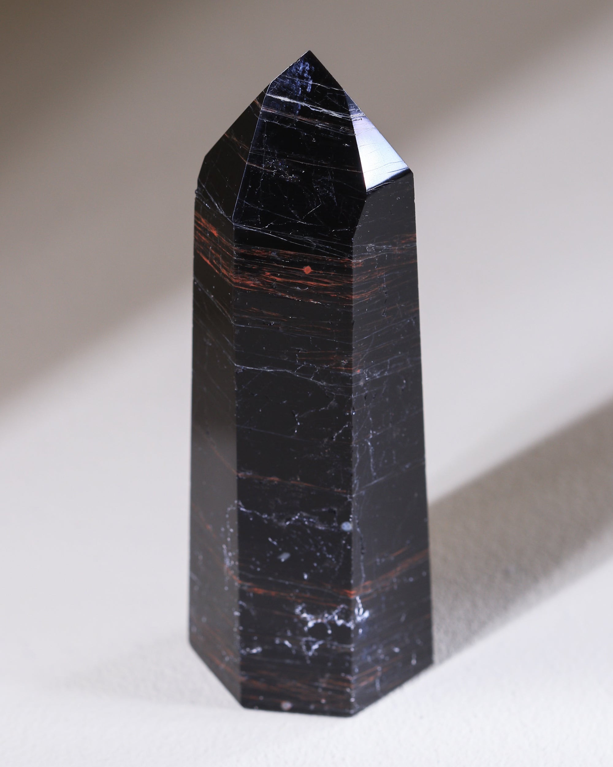 Schwarzer Turmalin Spitze, Einzelstück