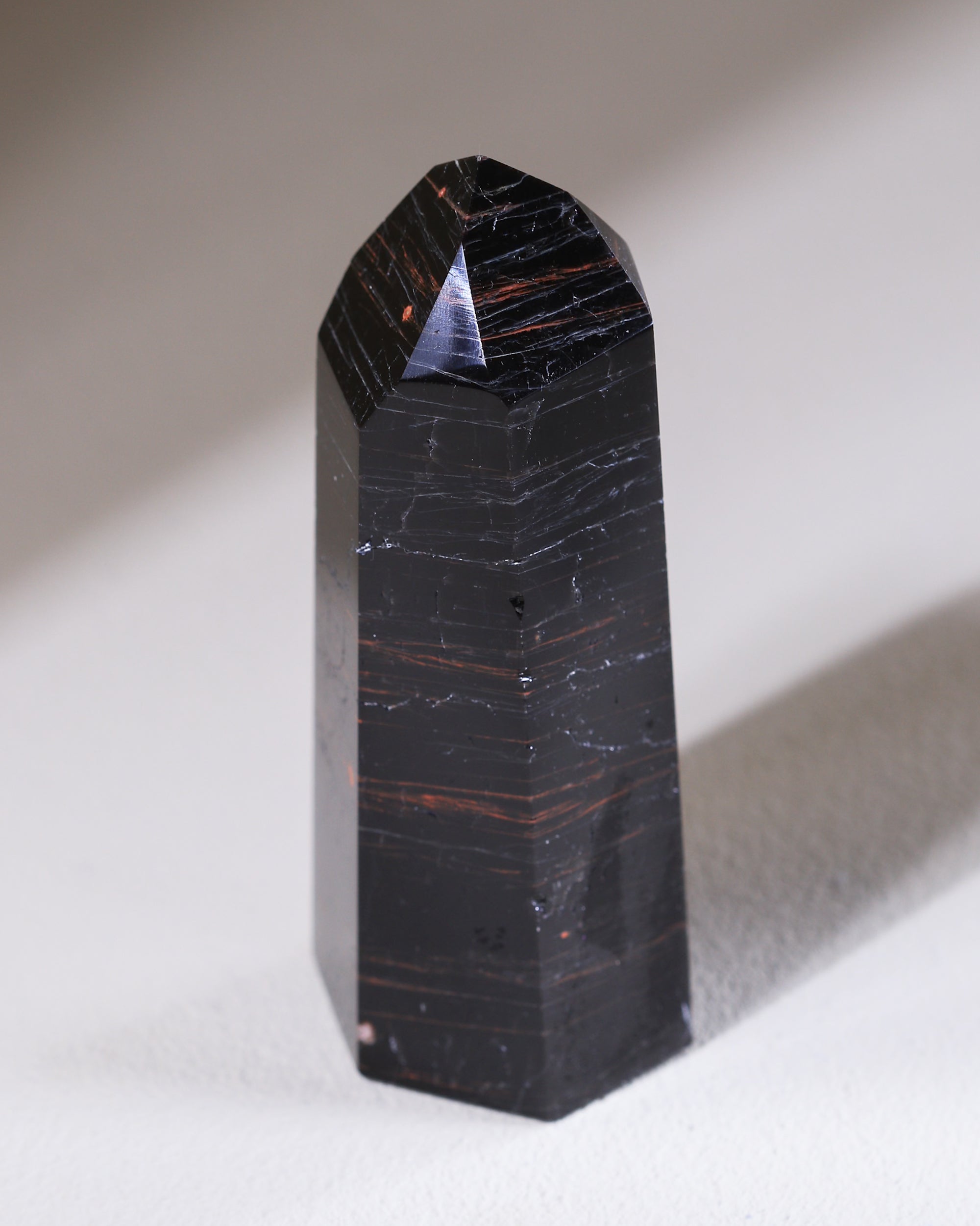 Schwarzer Turmalin Spitze, Einzelstück