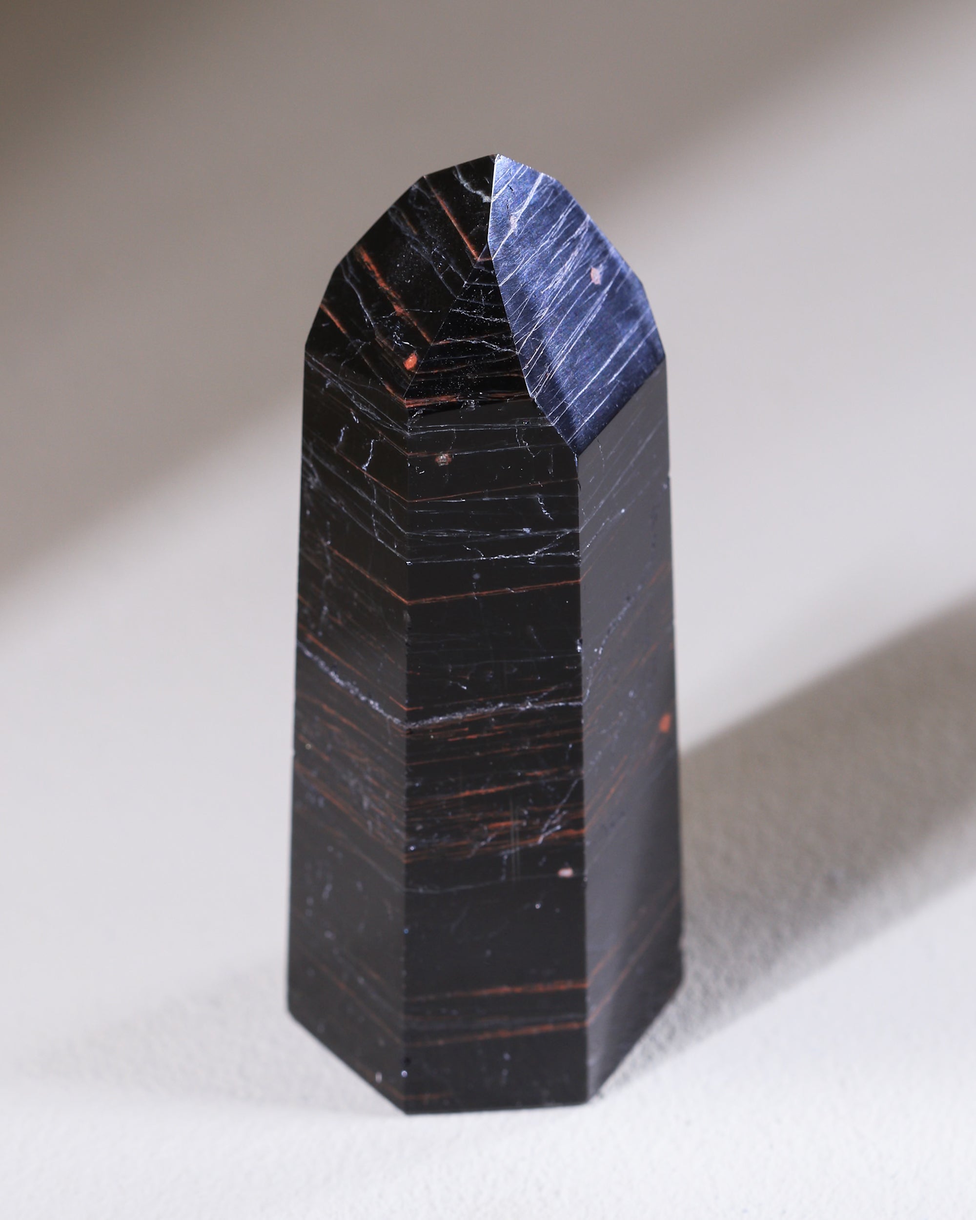 Schwarzer Turmalin Spitze, Einzelstück