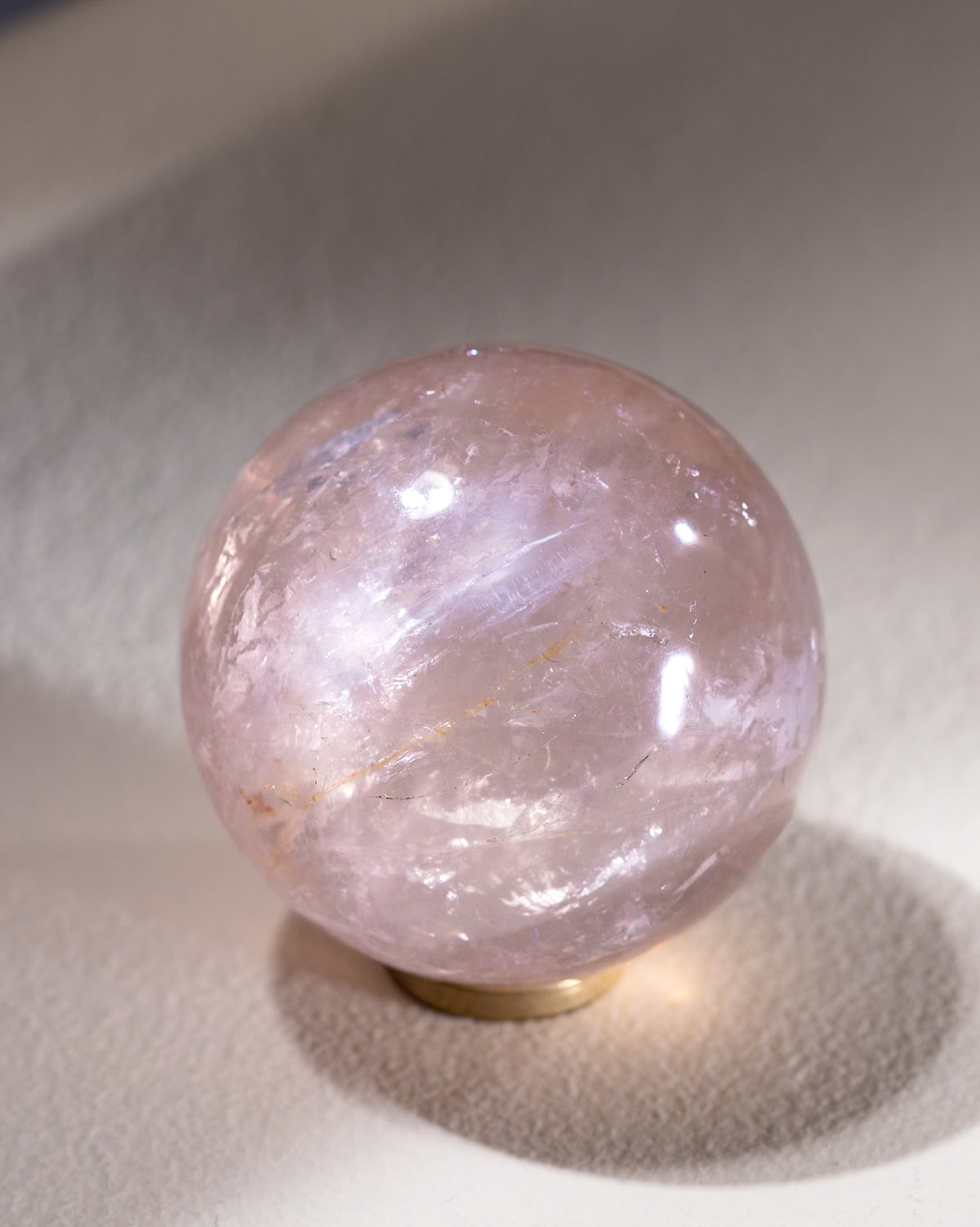 Rosenquarz Kugel (Sternrosenquarz), Einzelstück