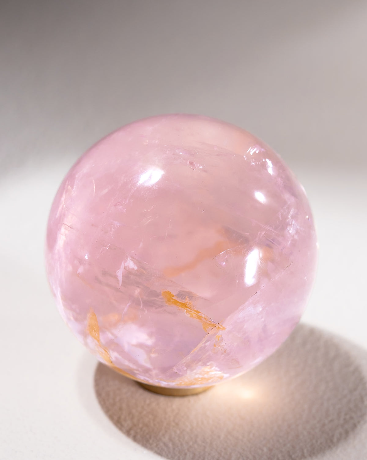 Rosenquarz Kugel (Sternrosenquarz), Einzelstück