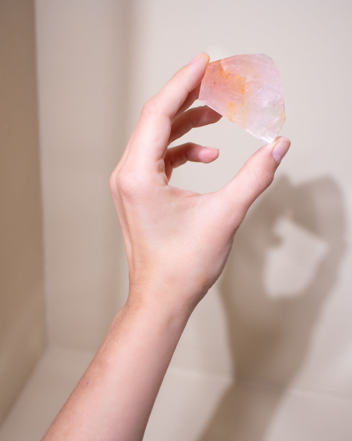 Rosenquarz ("Dream Rose Quartz"), Einzelstück