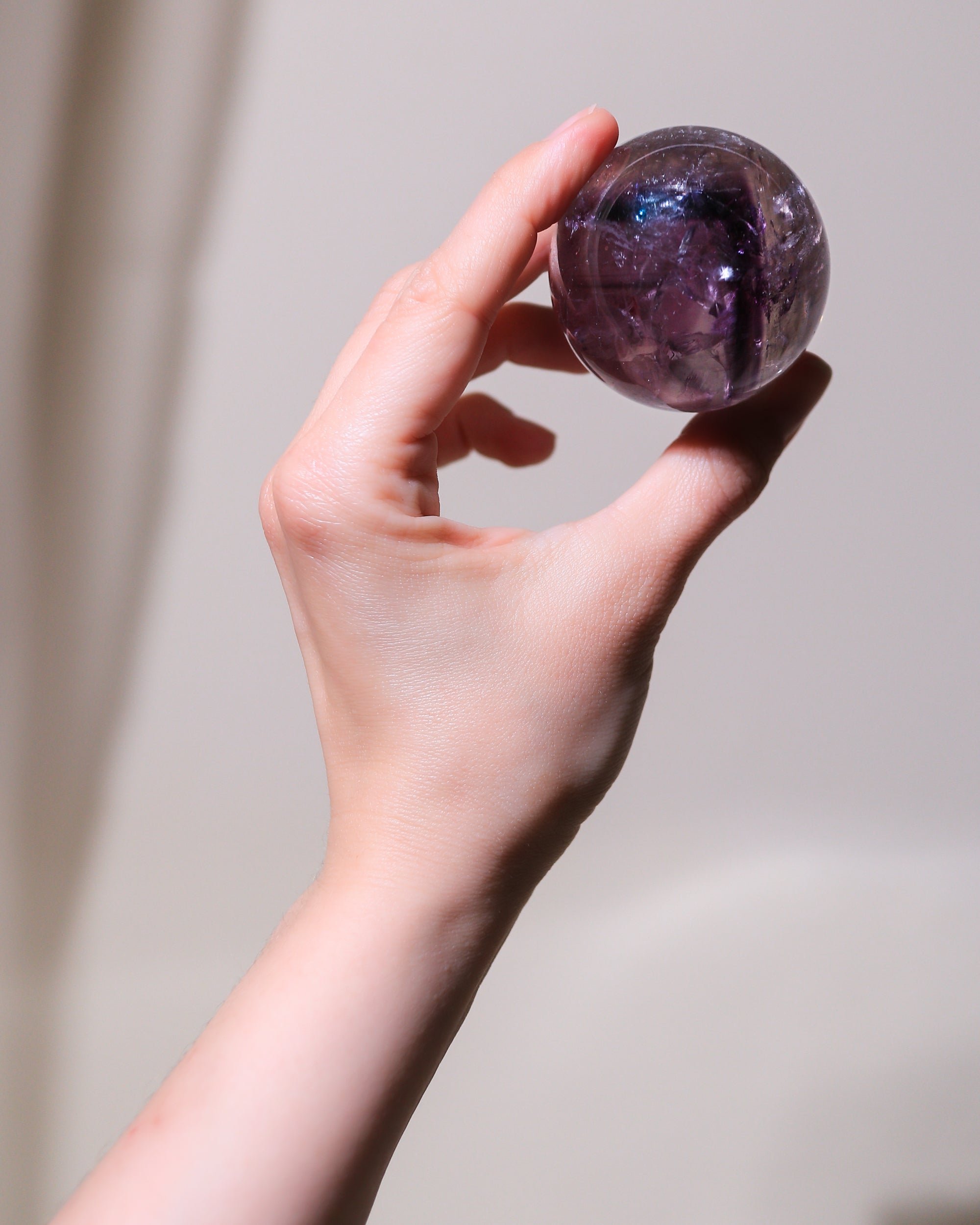 Phantom Amethyst Kugel, Einzelstück