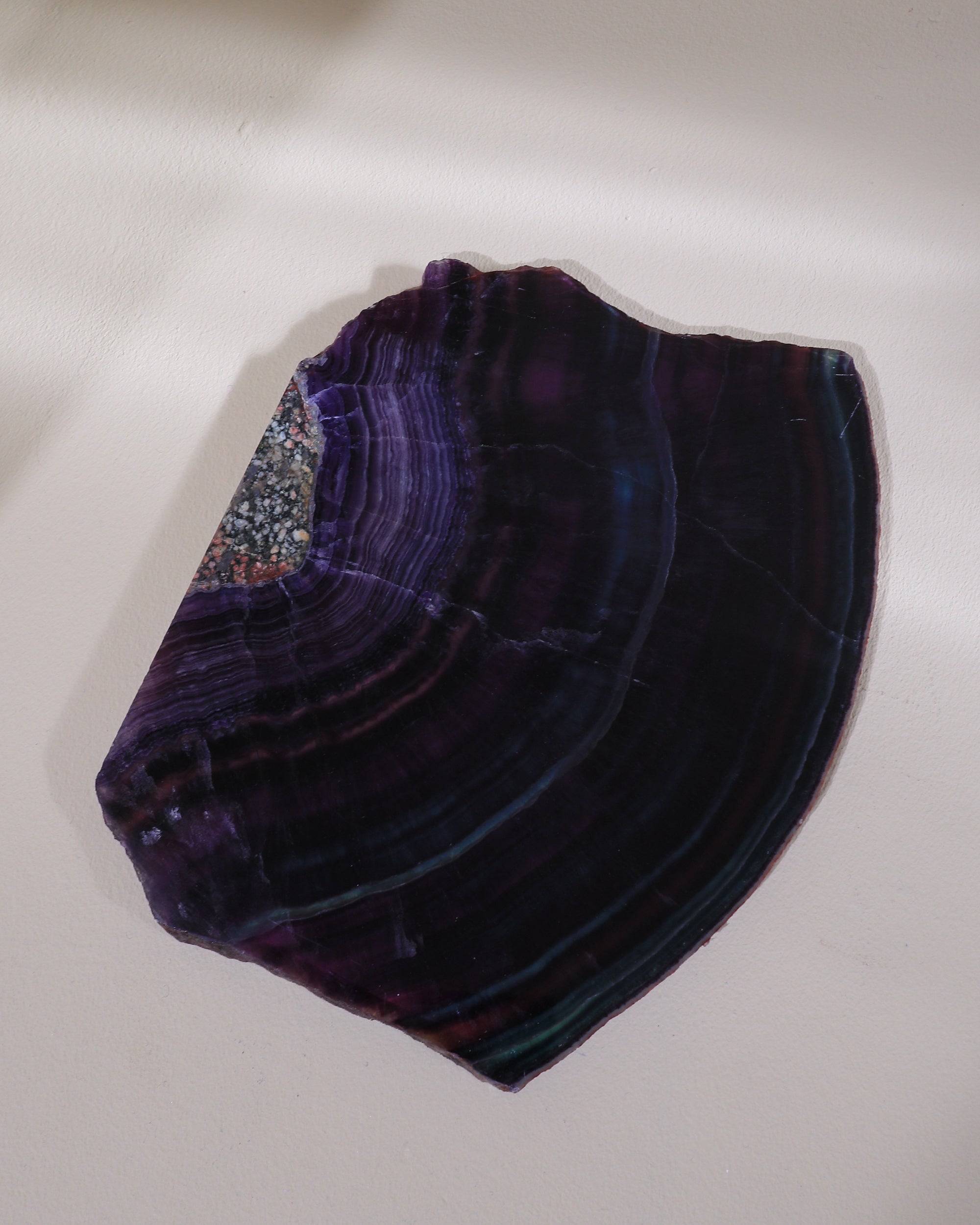 Fluorit Scheibe, Einzelstück