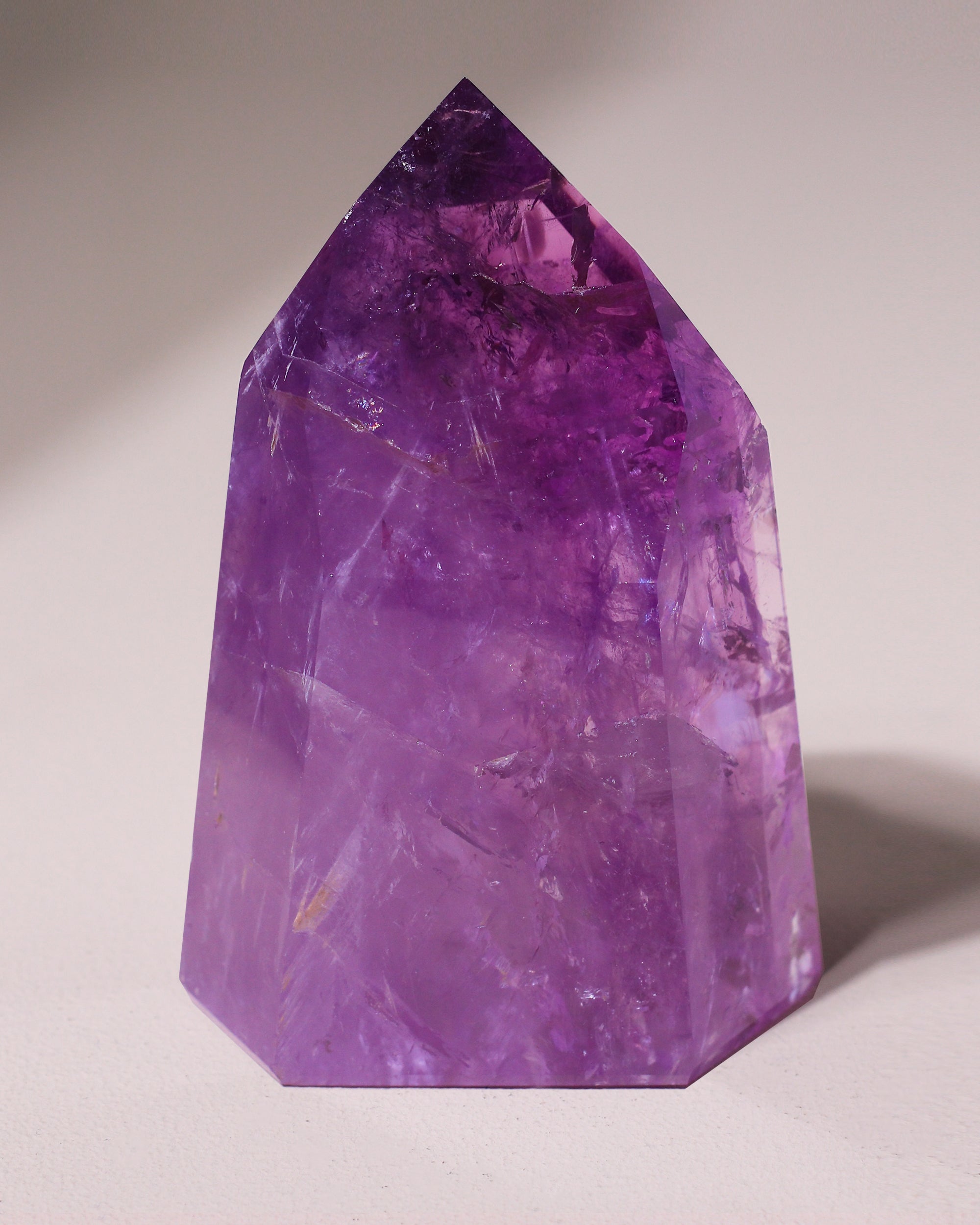 Smoky Amethyst tip, one of a kind