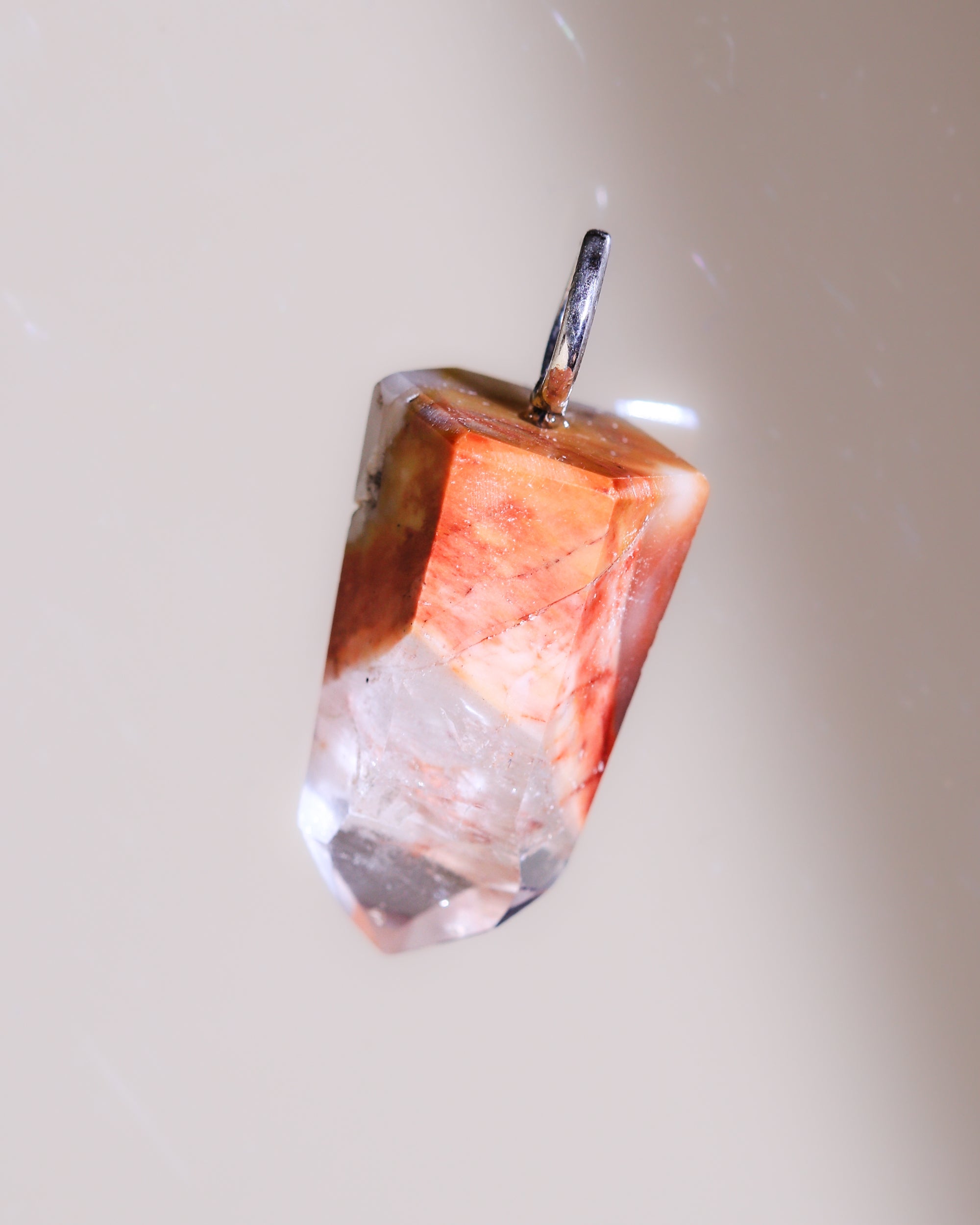 Amphibole Quarz Anhänger, Einzelstück