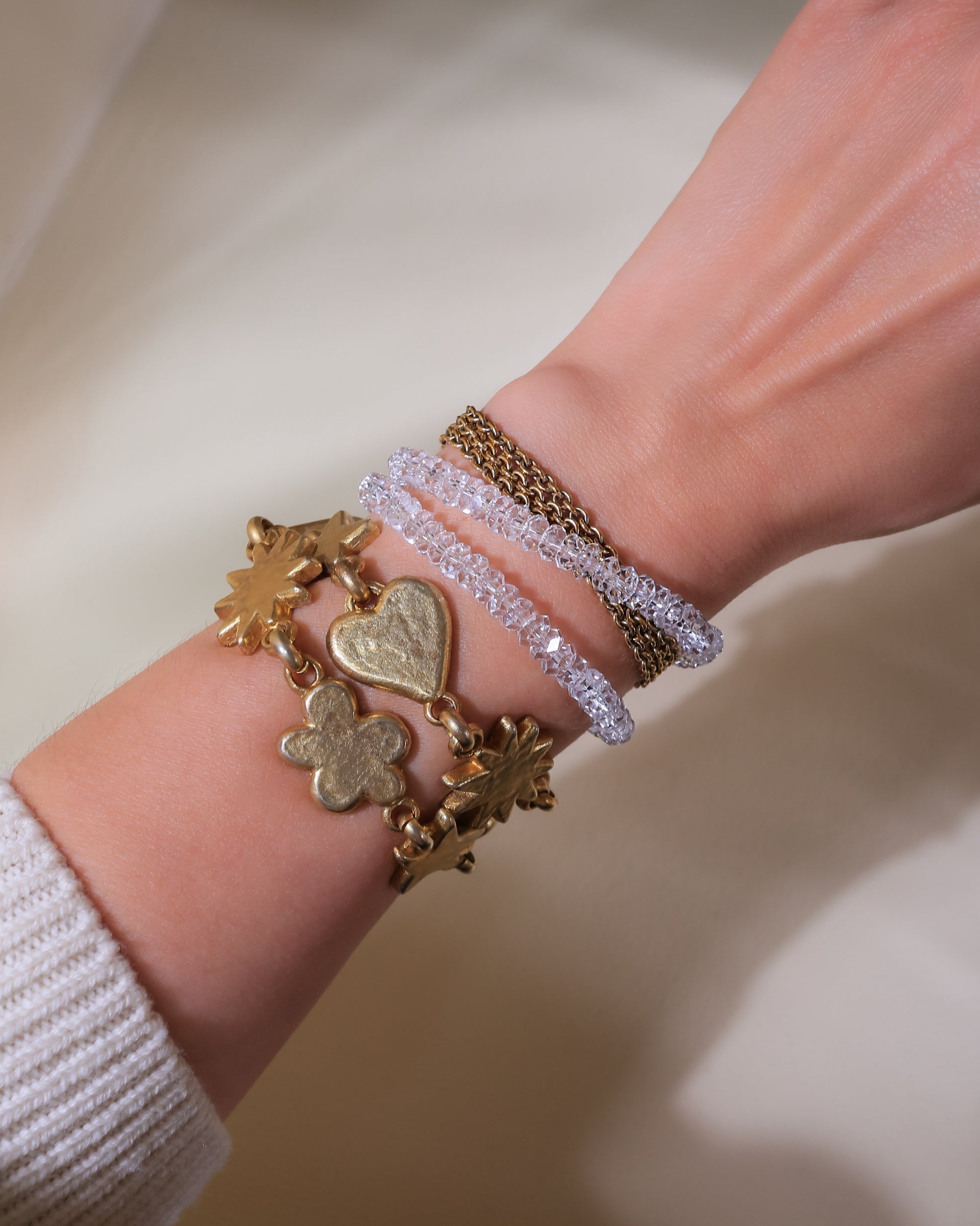 Glow Armband | Bergkristall