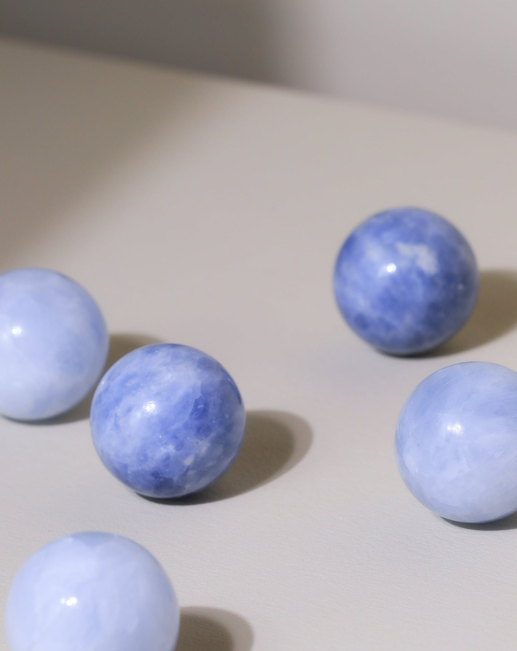 Mini Blue Calcite sphere