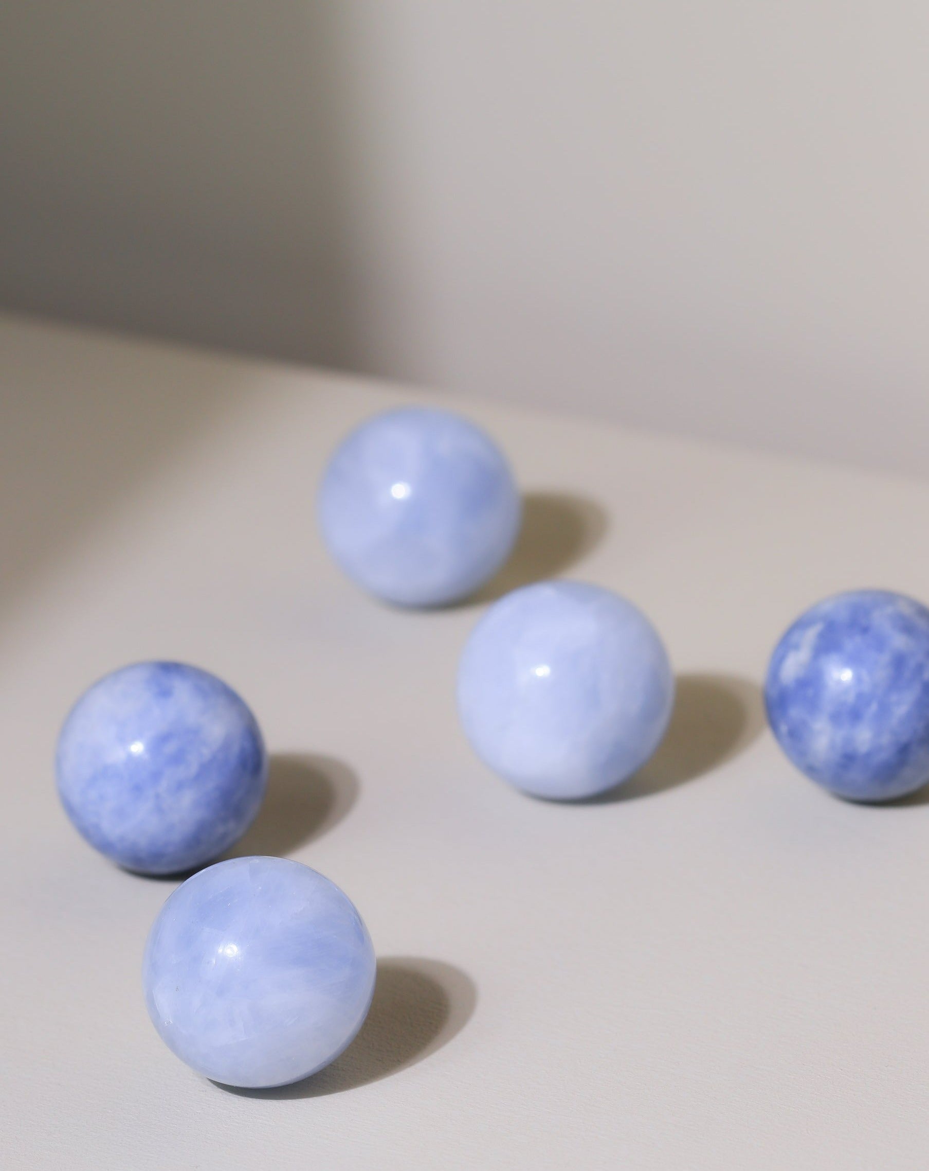 Mini Blue Calcite sphere