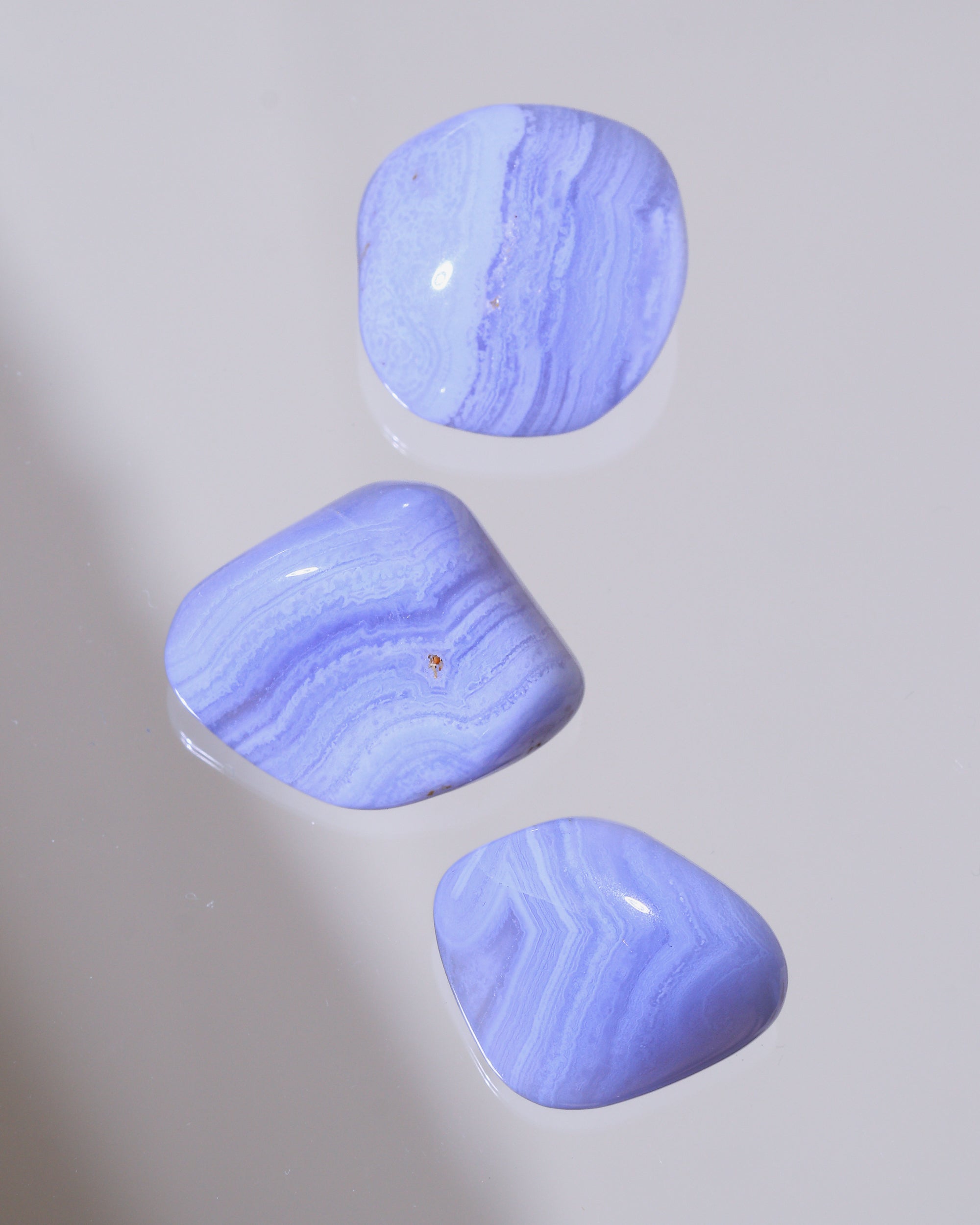 Blue Lace Chalcedony Pocket Stone
