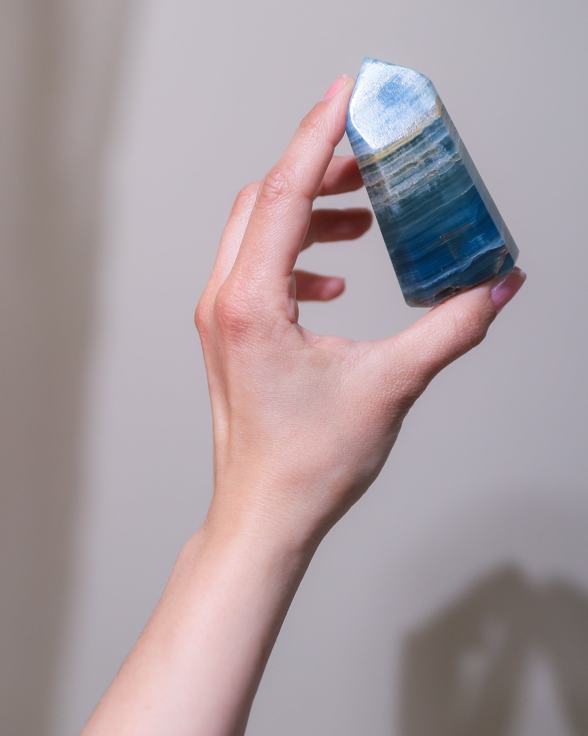 Blue Onyx Calcit, Einzelstück