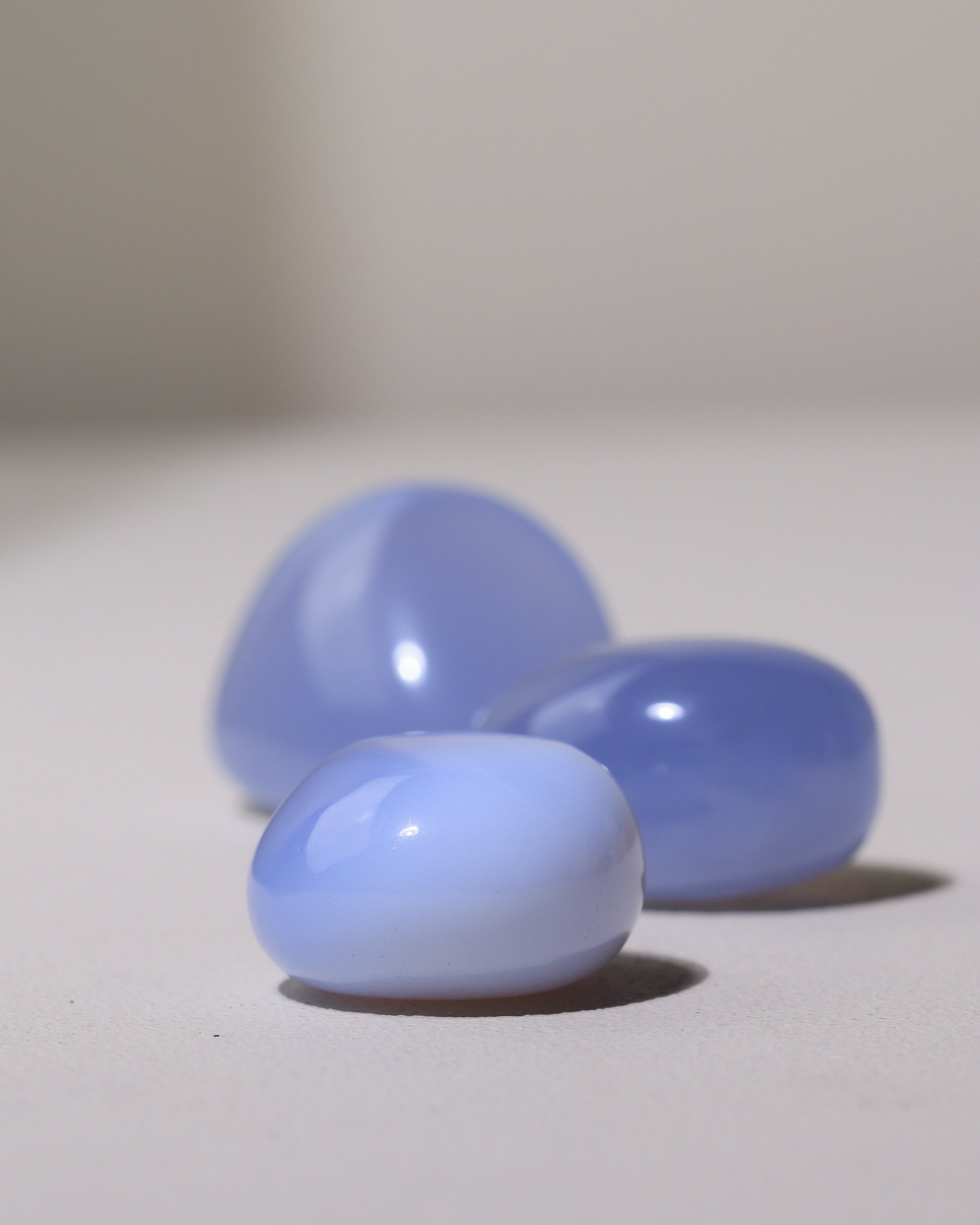 Blue Lace Chalcedony Tumbled Stone 