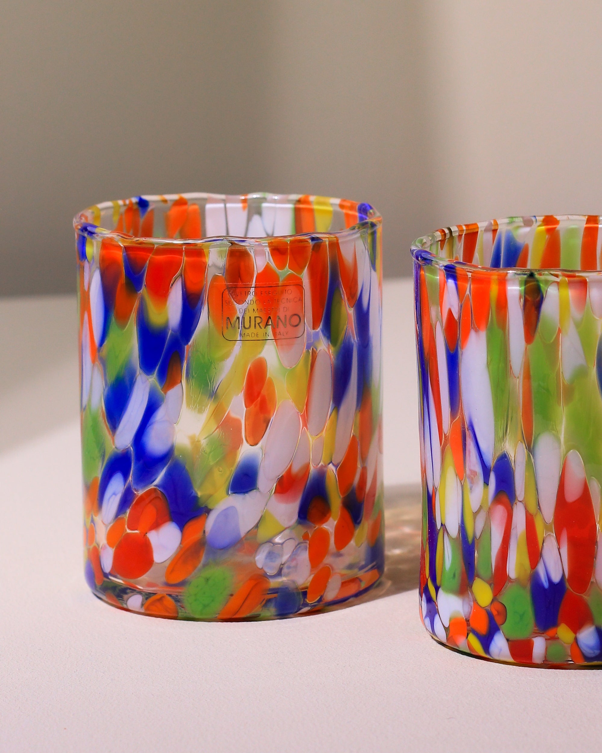Murano glasses set of 2