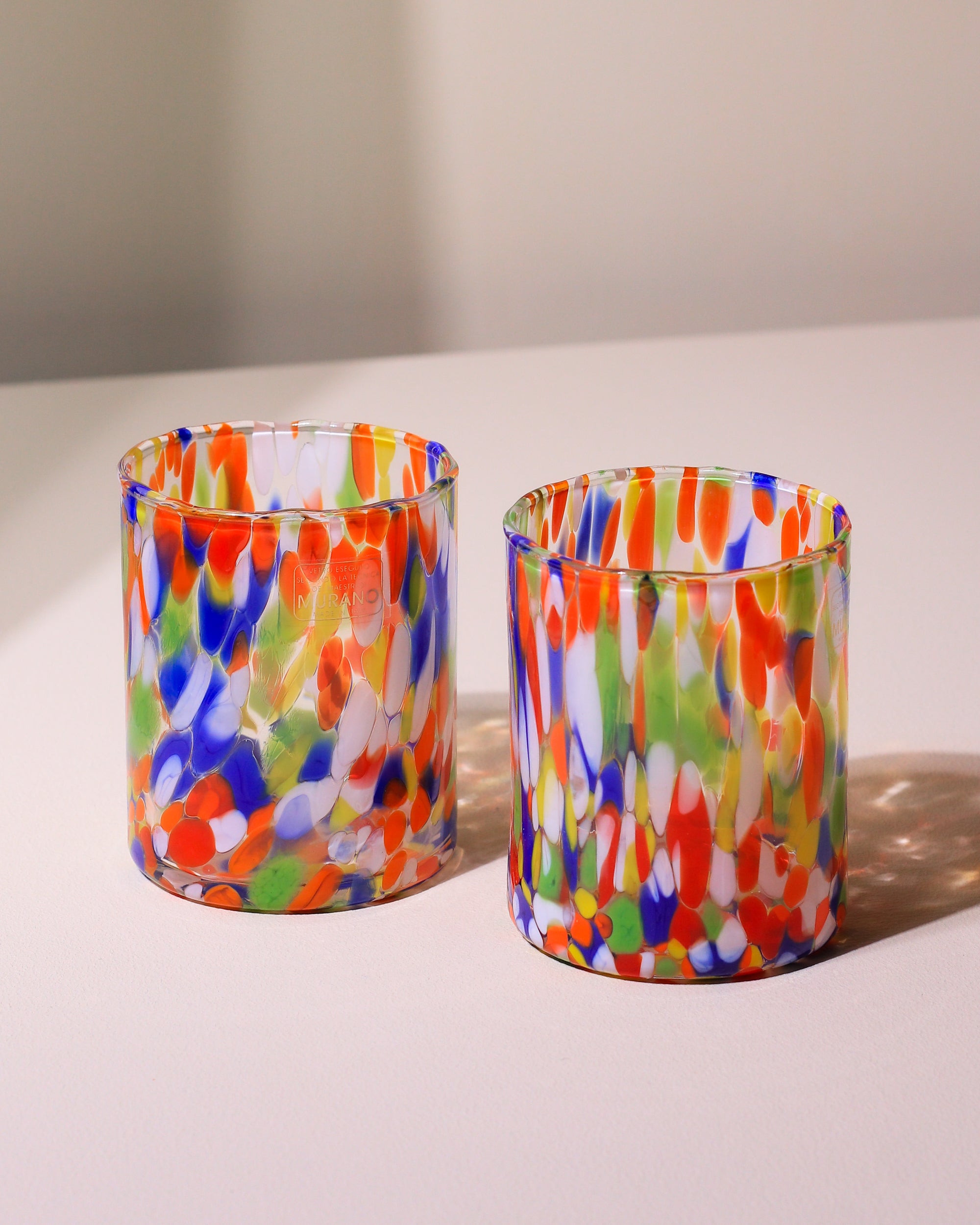 Murano glasses set of 2