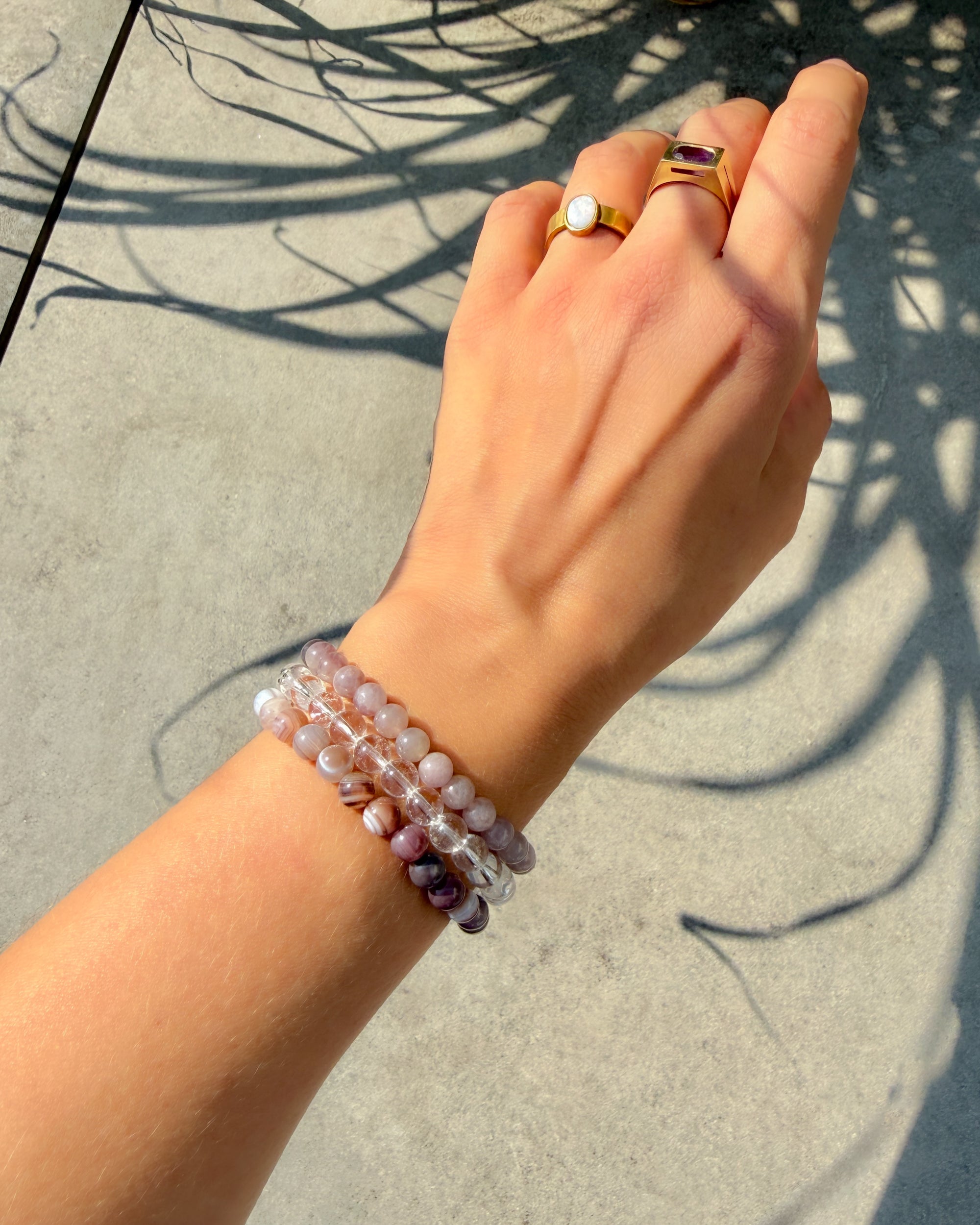 Rosenquarz Armband (Dusty Rose)