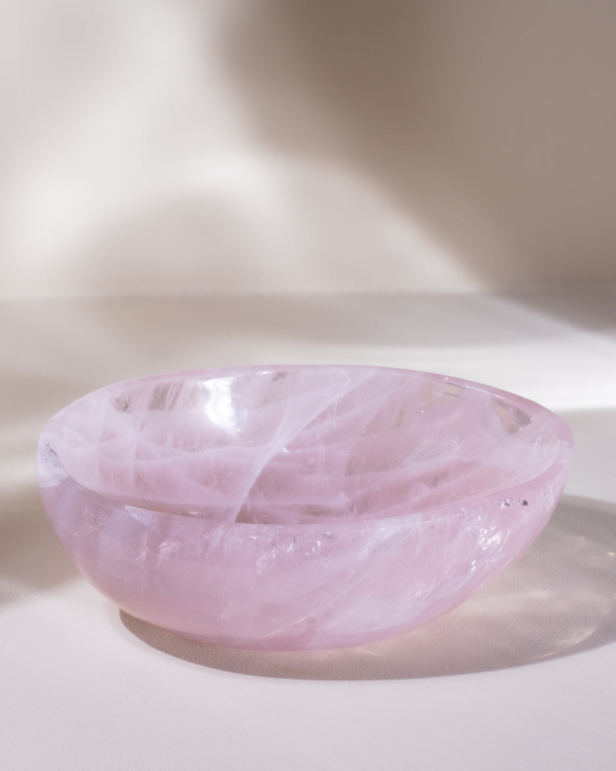 Large Rose Quartz Bowl, One-of-a-kind