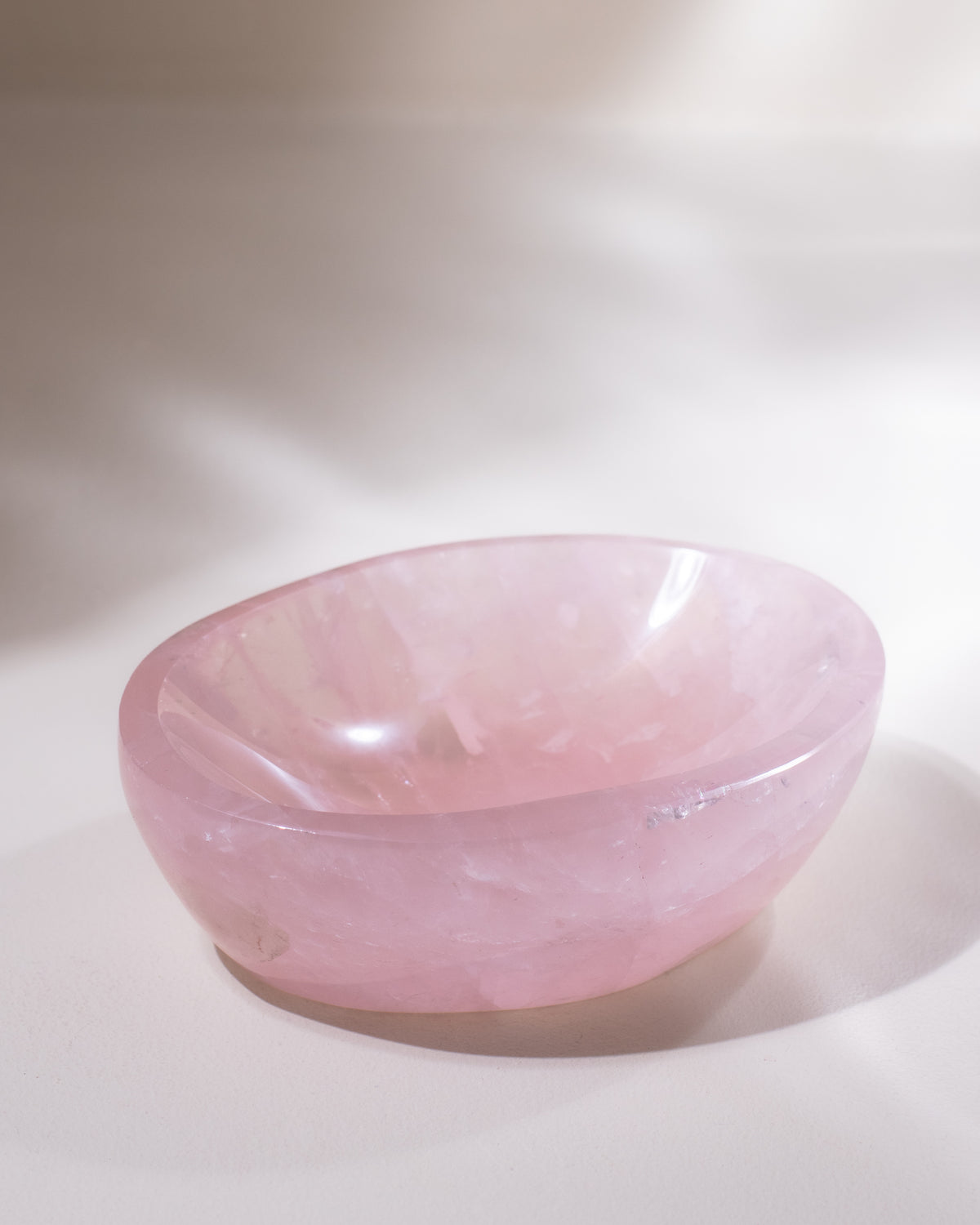 Rosenquarz Schale, Einzelstück