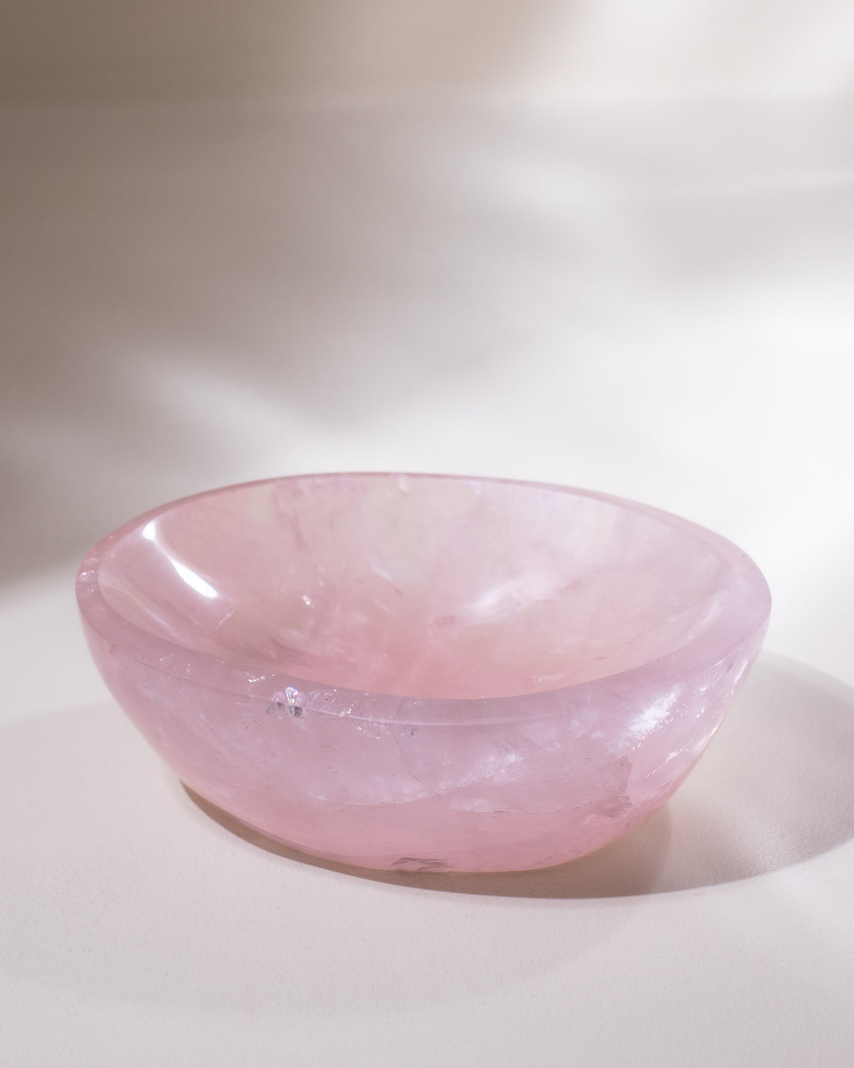 Rosenquarz Schale, Einzelstück