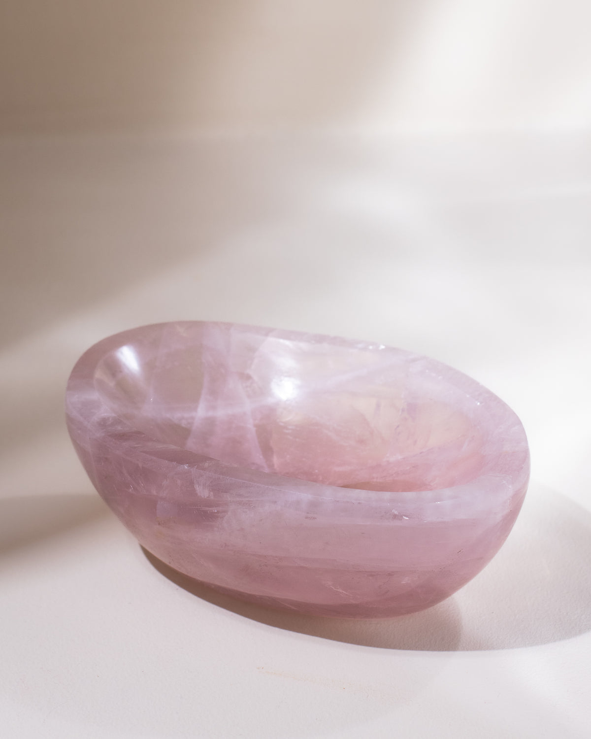 Rosenquarz Schale, Einzelstück