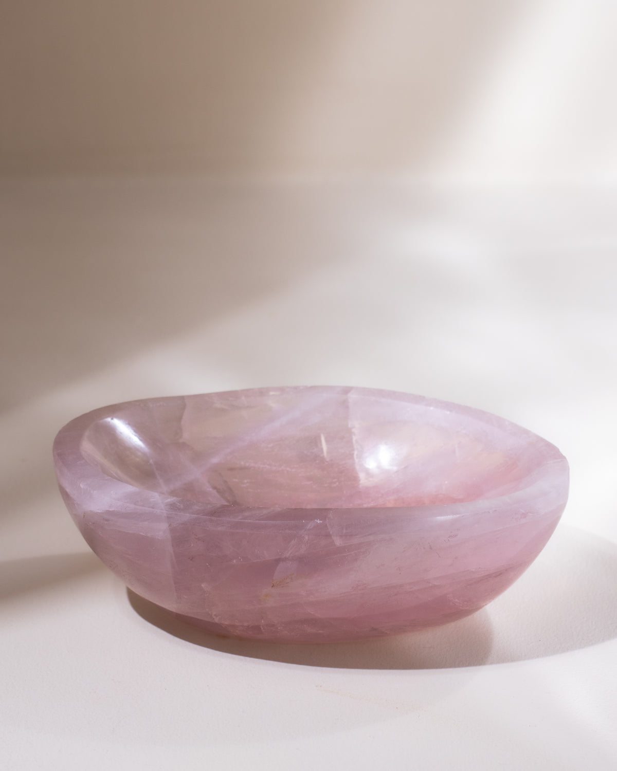 Rosenquarz Schale, Einzelstück