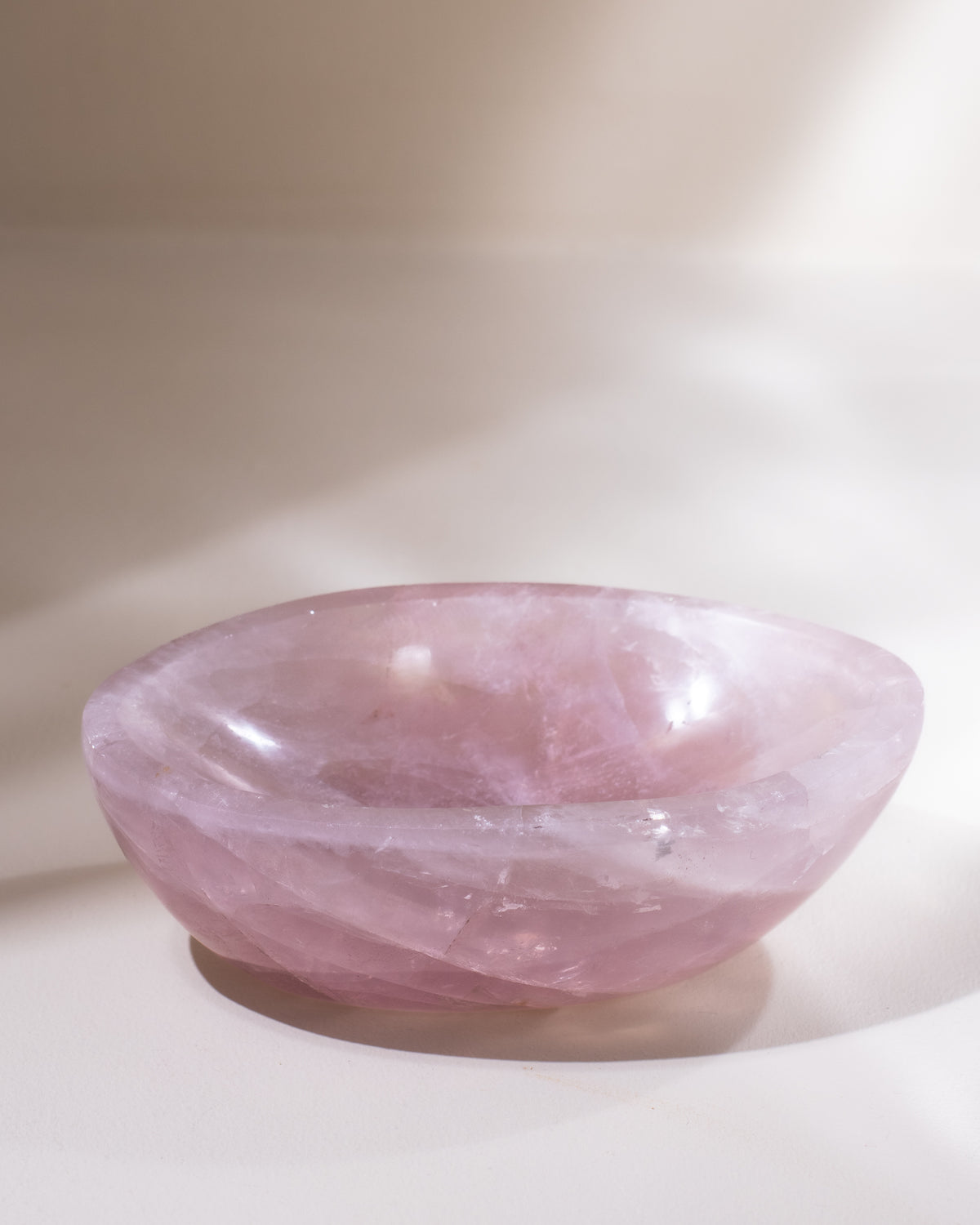 Rosenquarz Schale, Einzelstück