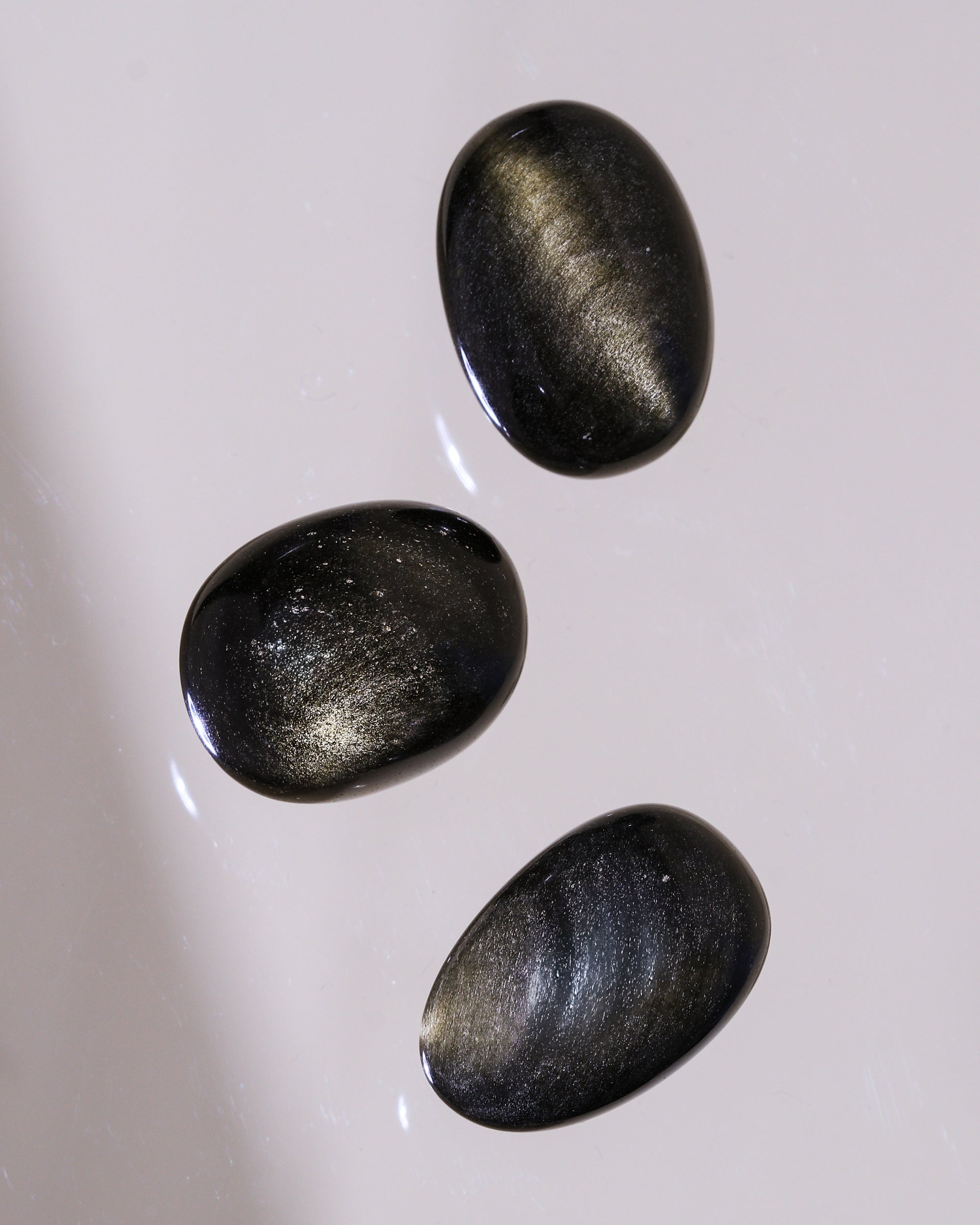 Gold Obsidian tumbled stone 