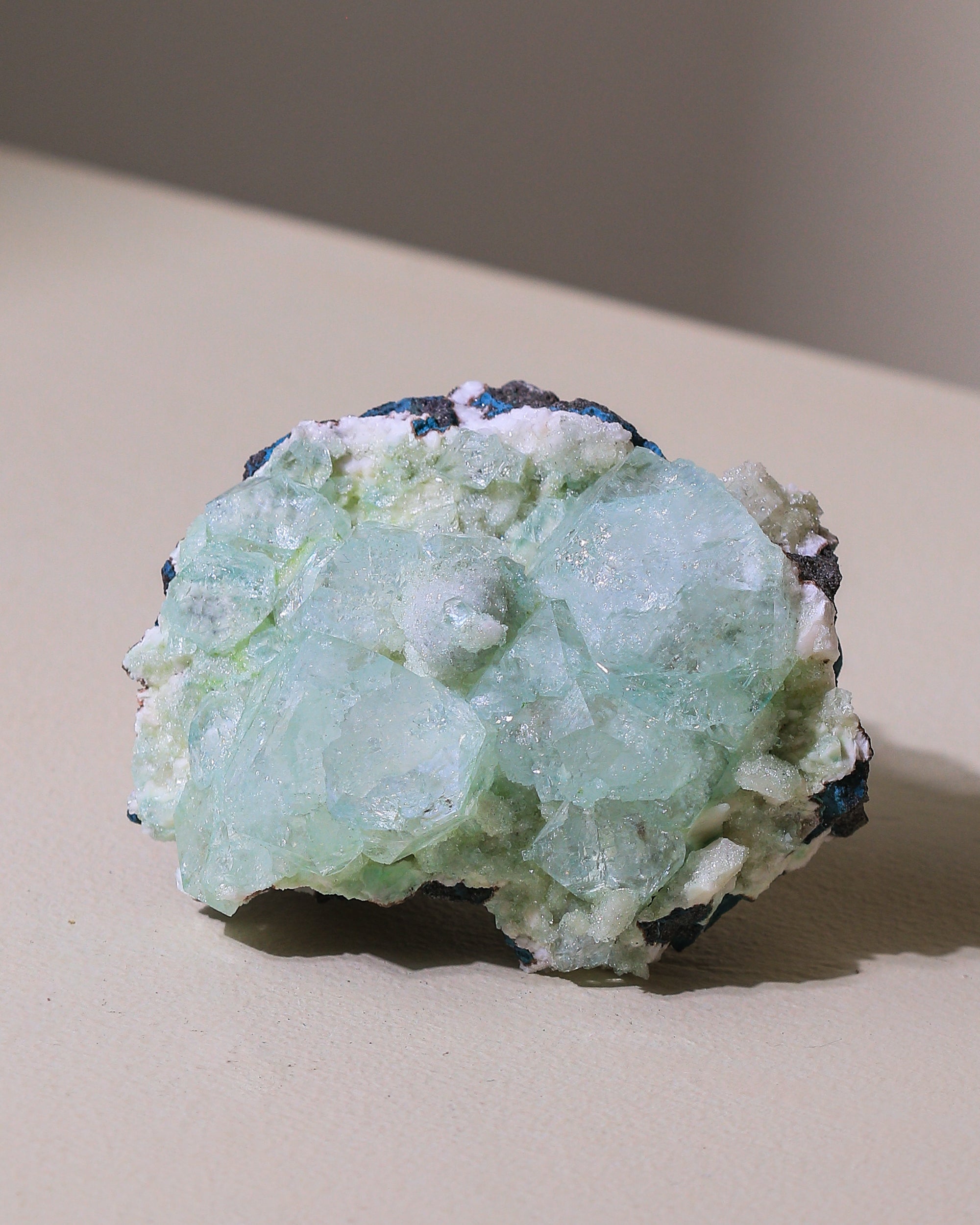 grüner Apophyllit Kristall, Einzelstück
