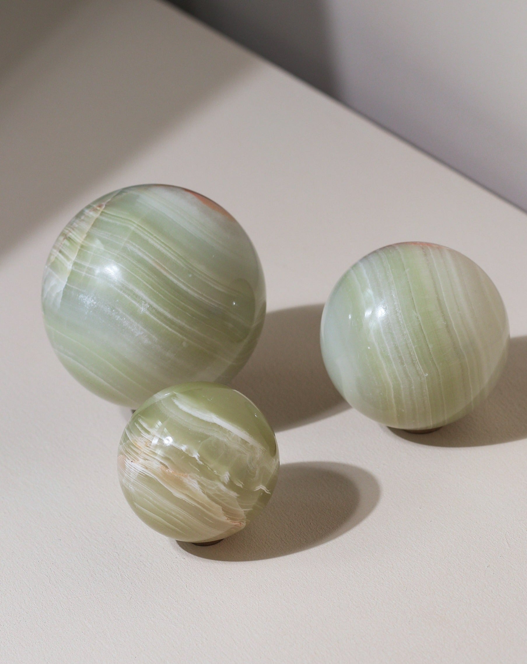 Green Calcite sphere