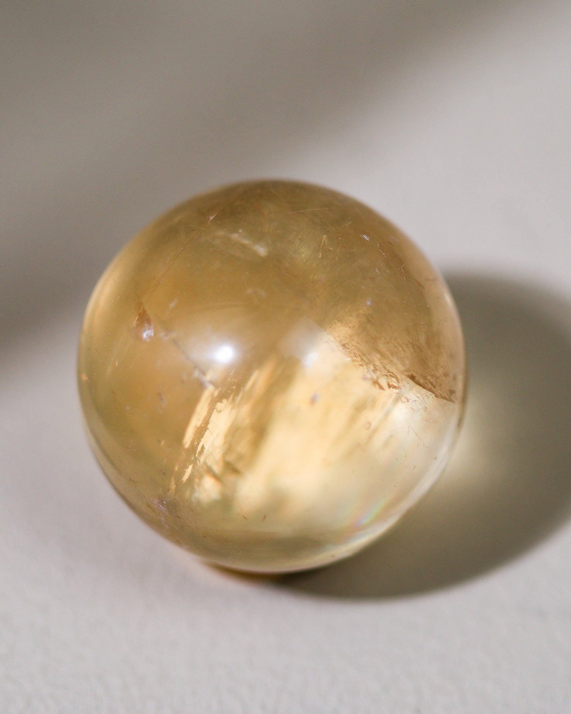 Mini Honey Calcite sphere