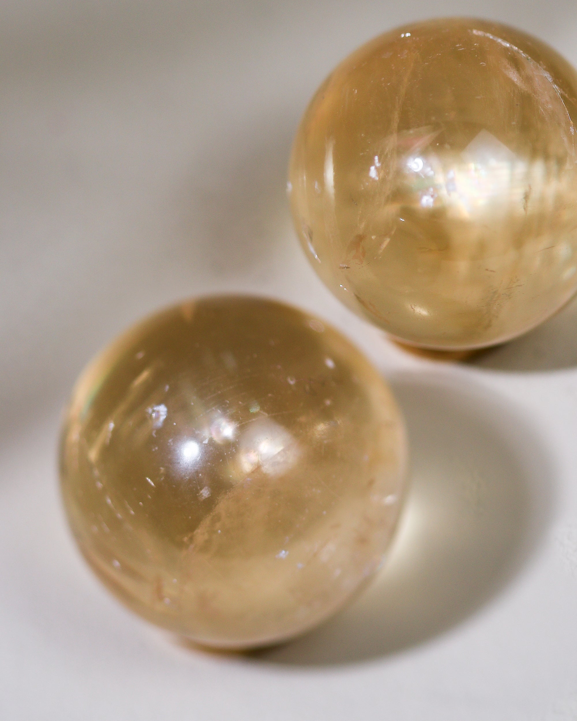 Mini Honey Calcite sphere