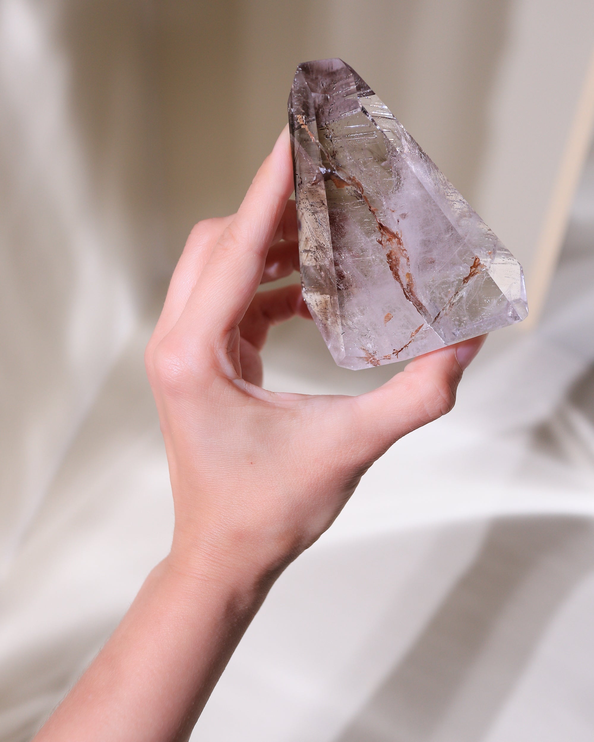 Smoky Amethyst Spitze, Einzelstück