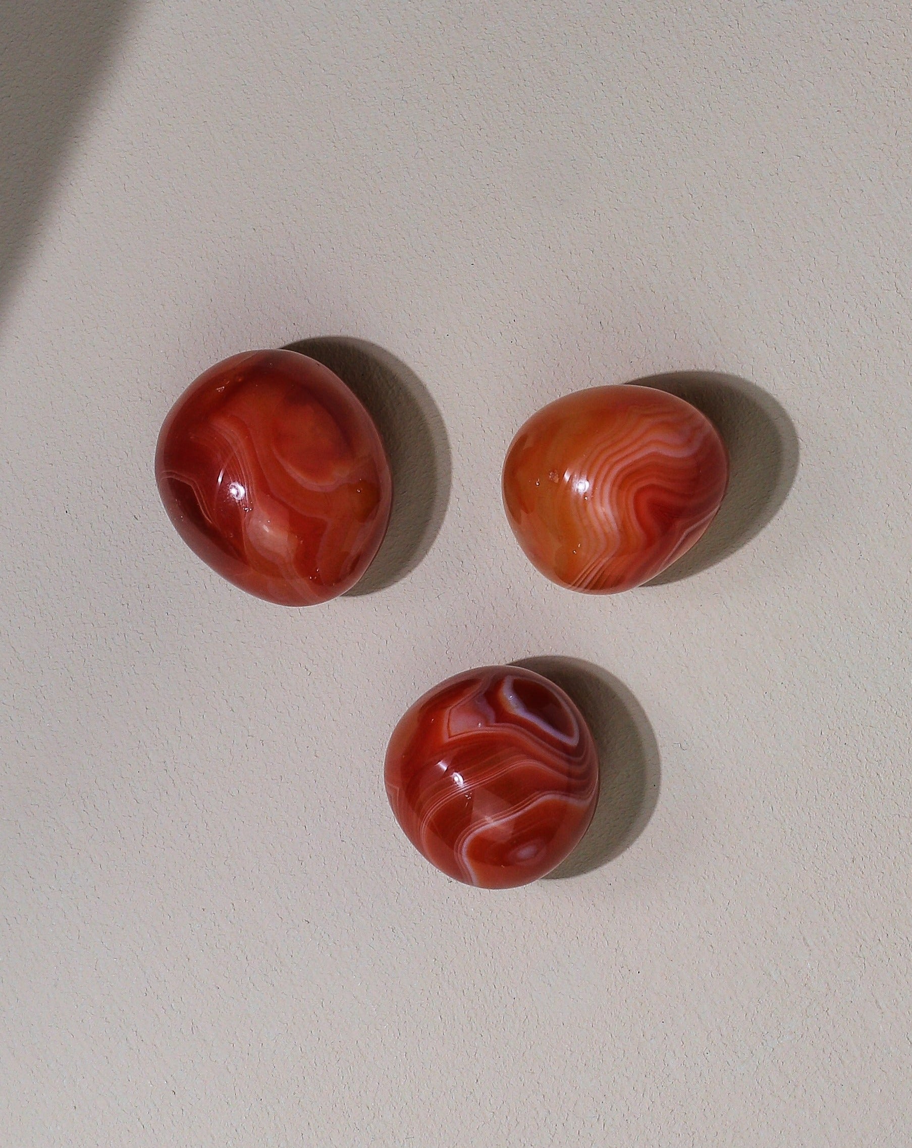 Carnelian pocket stone