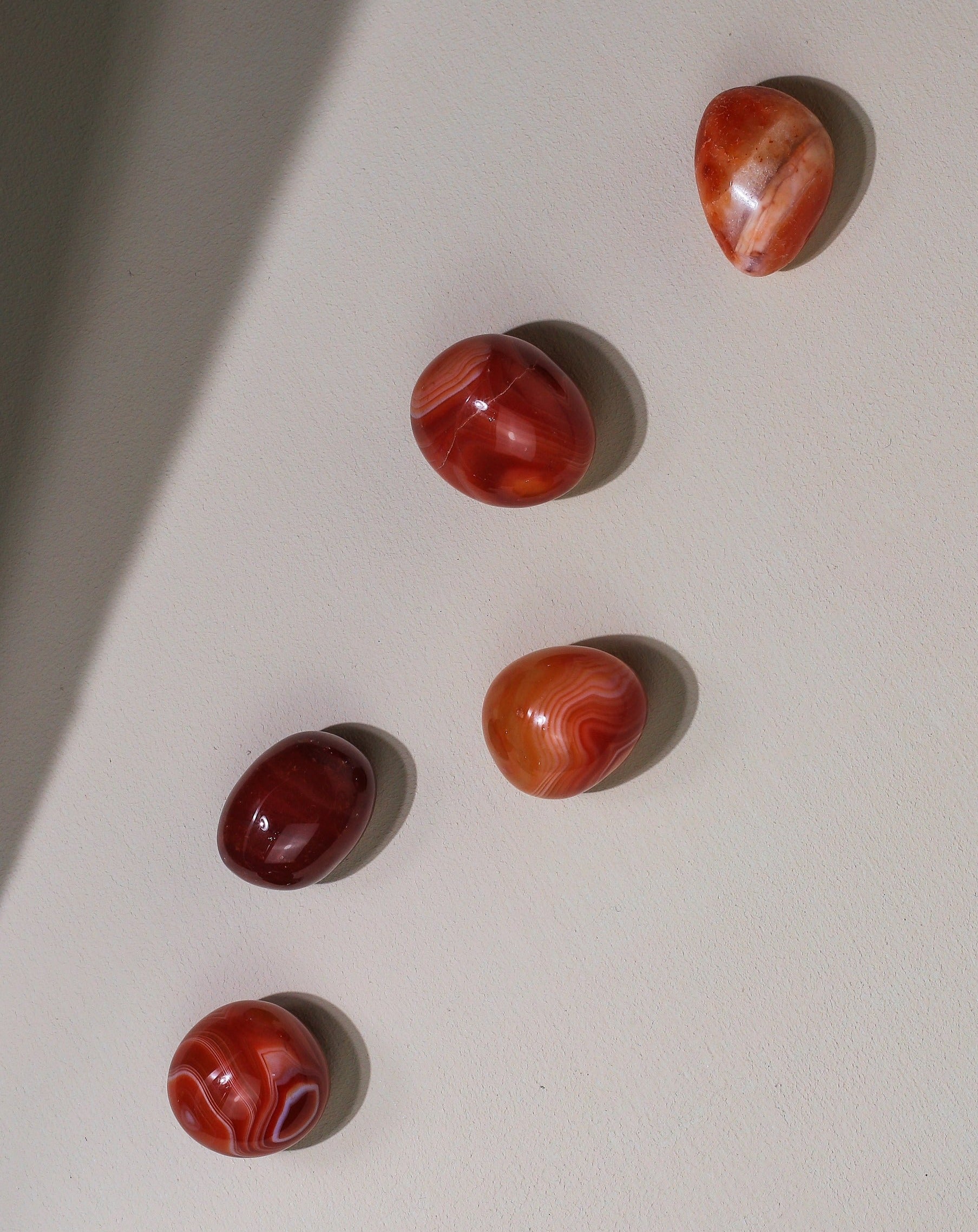 Carnelian pocket stone