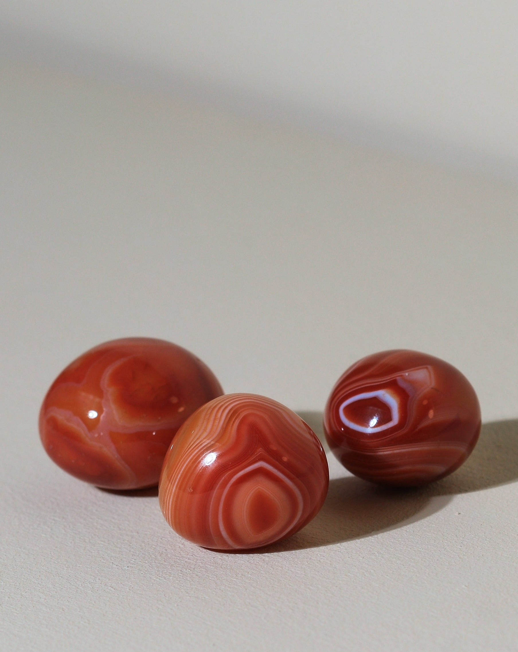 Carnelian pocket stone