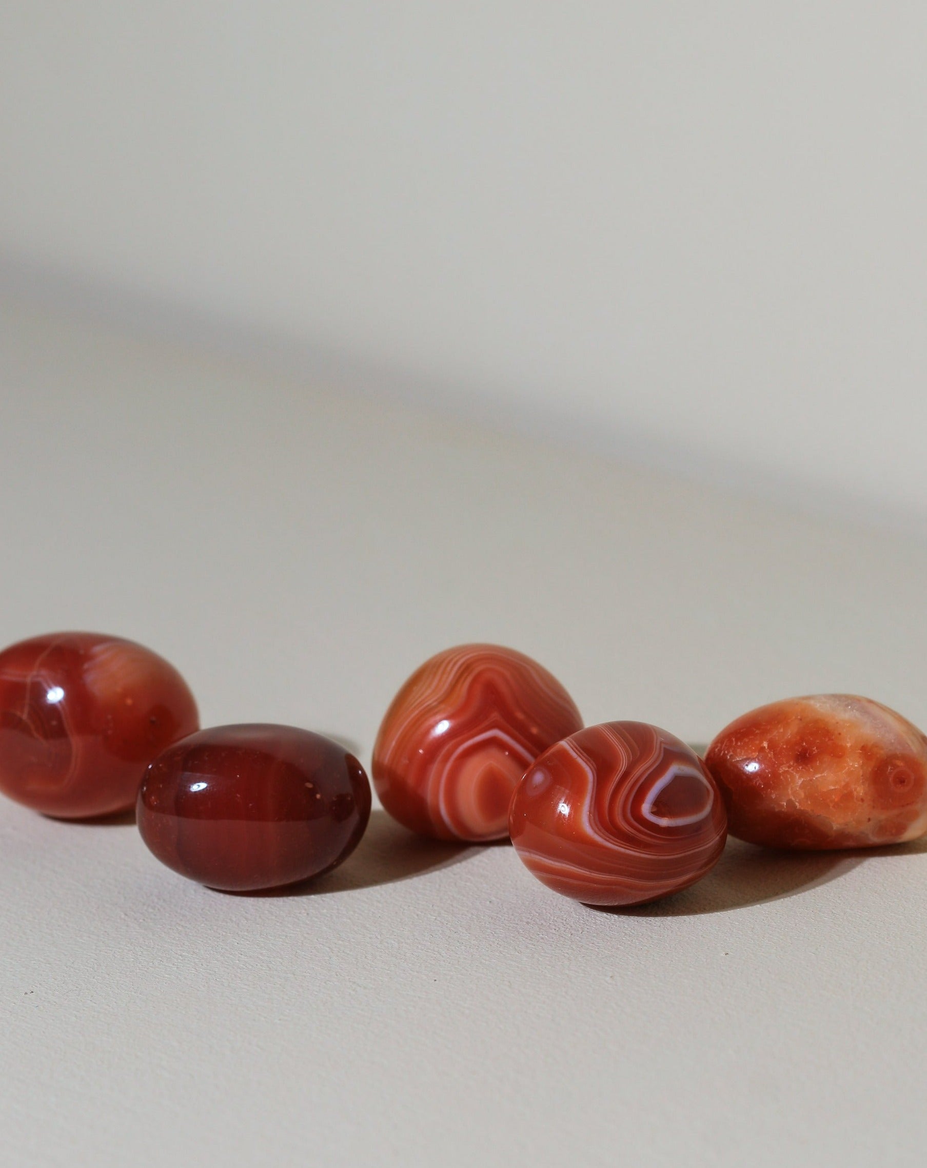 Carnelian pocket stone