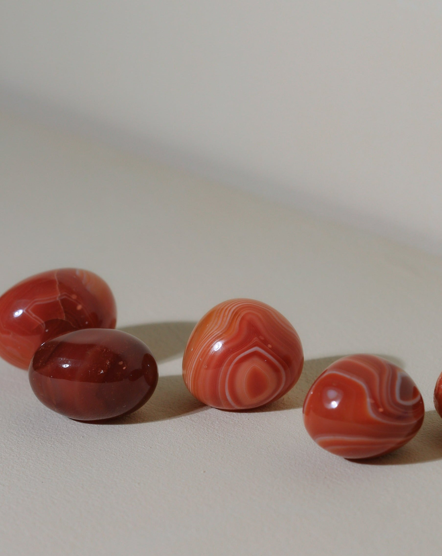 Carnelian pocket stone