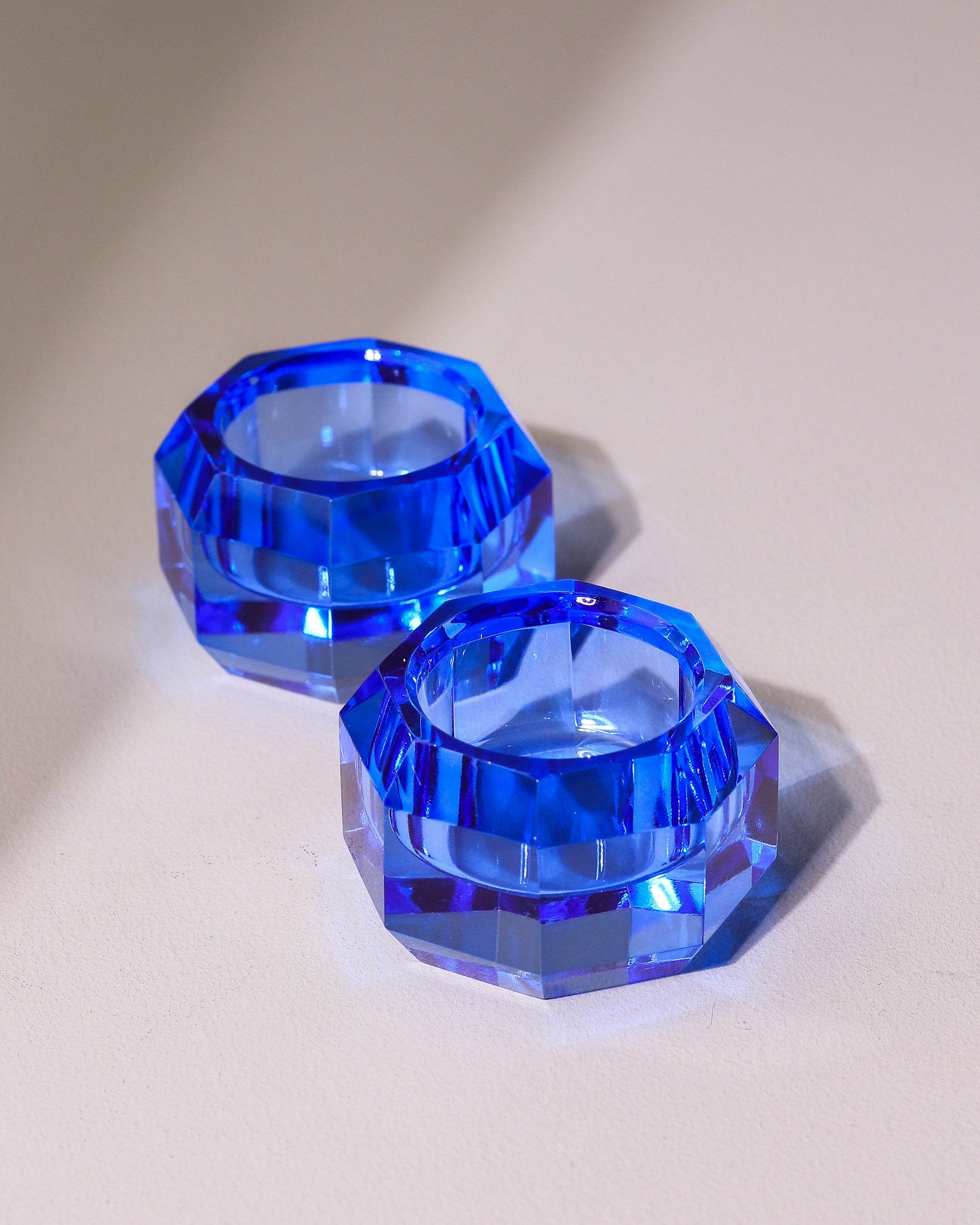 kleiner Teelichthalter aus Kristallglas