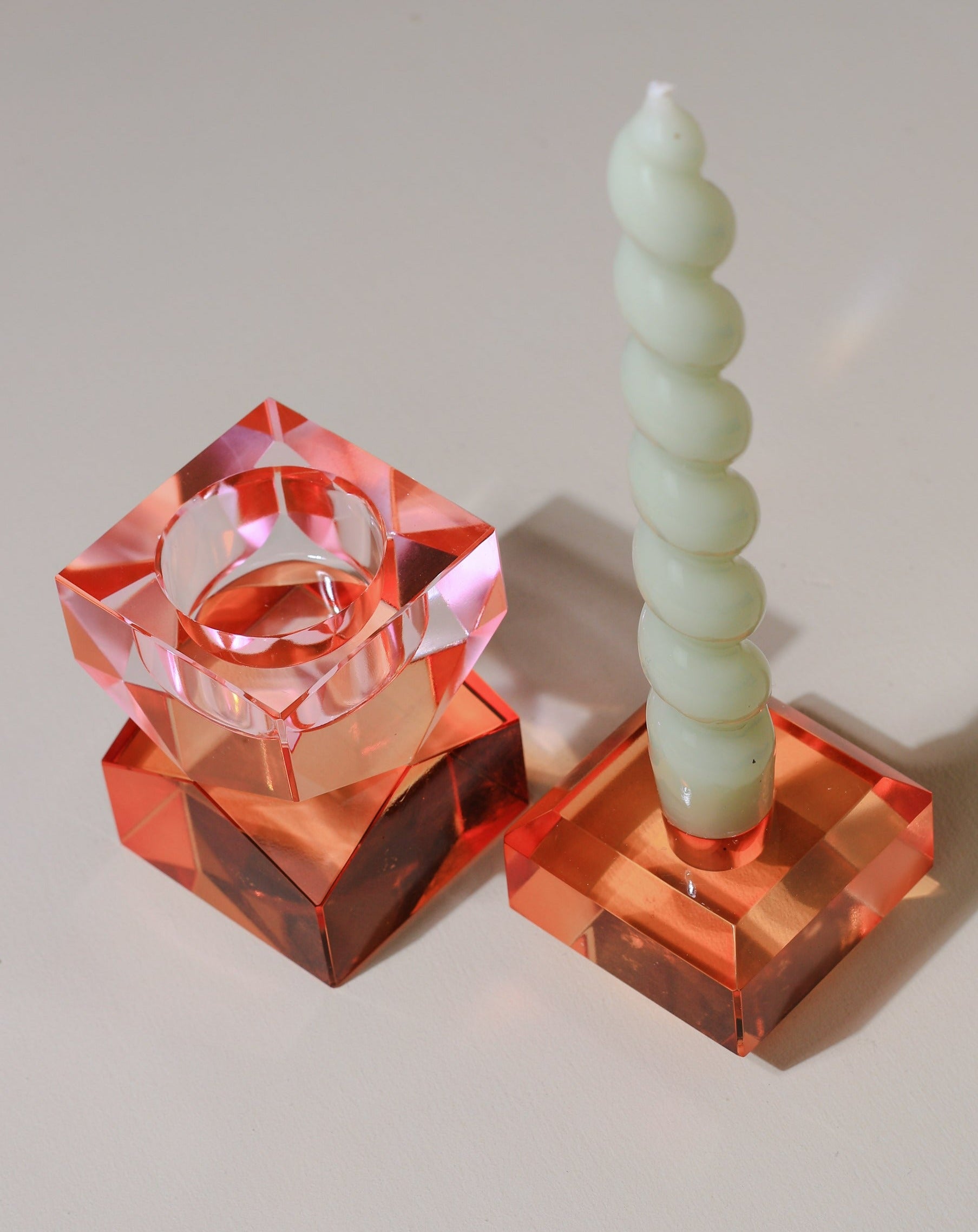 Kerzenständer aus Kristallglas