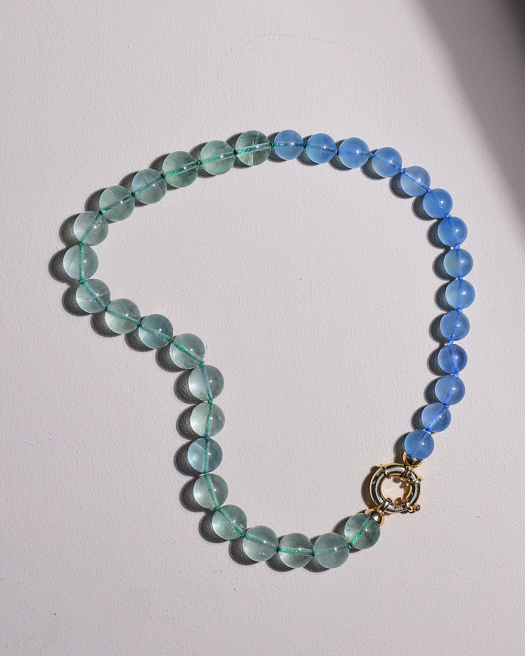 Boost Necklace | Aquamarine, Fluorite