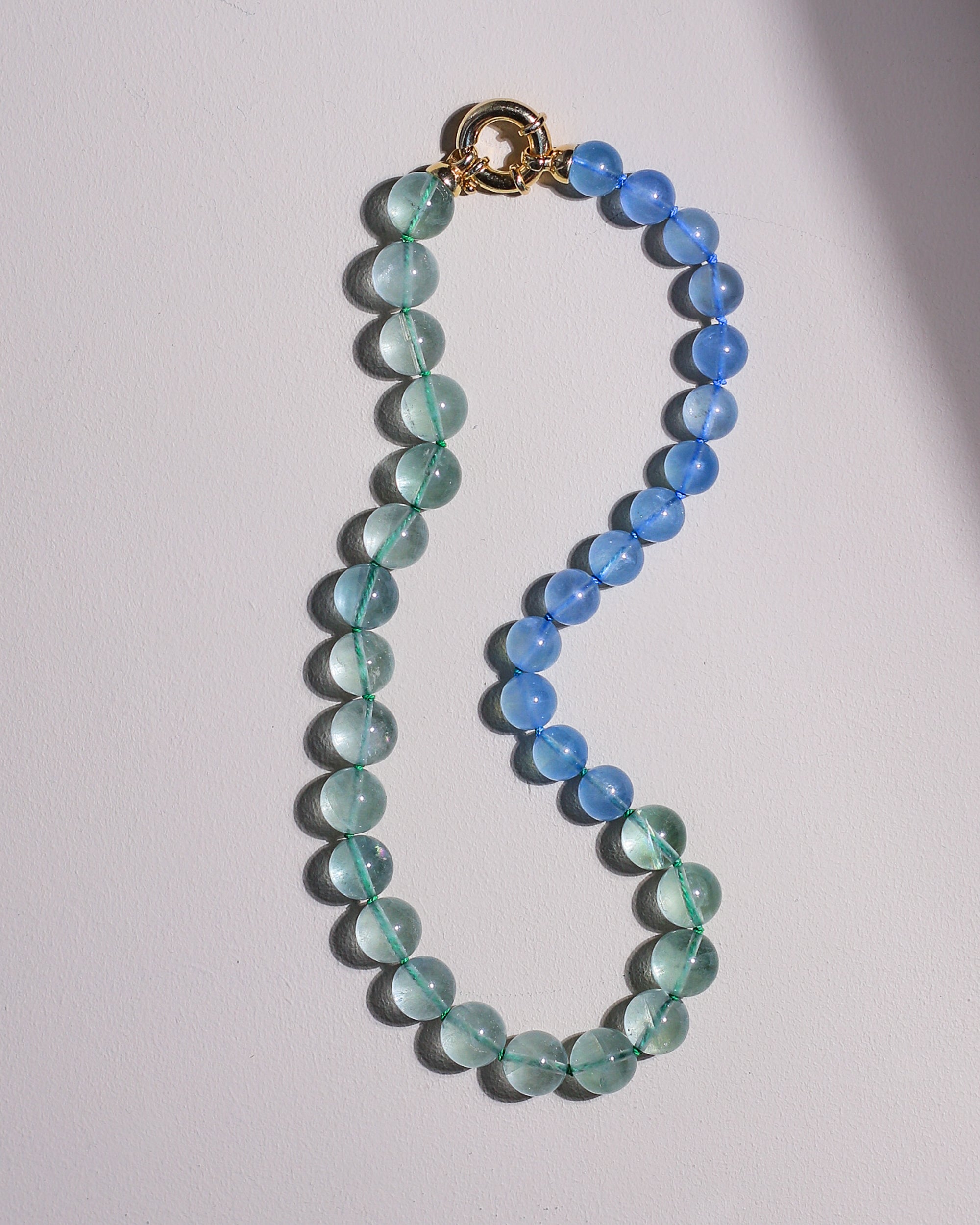 Boost Necklace | Aquamarine, Fluorite