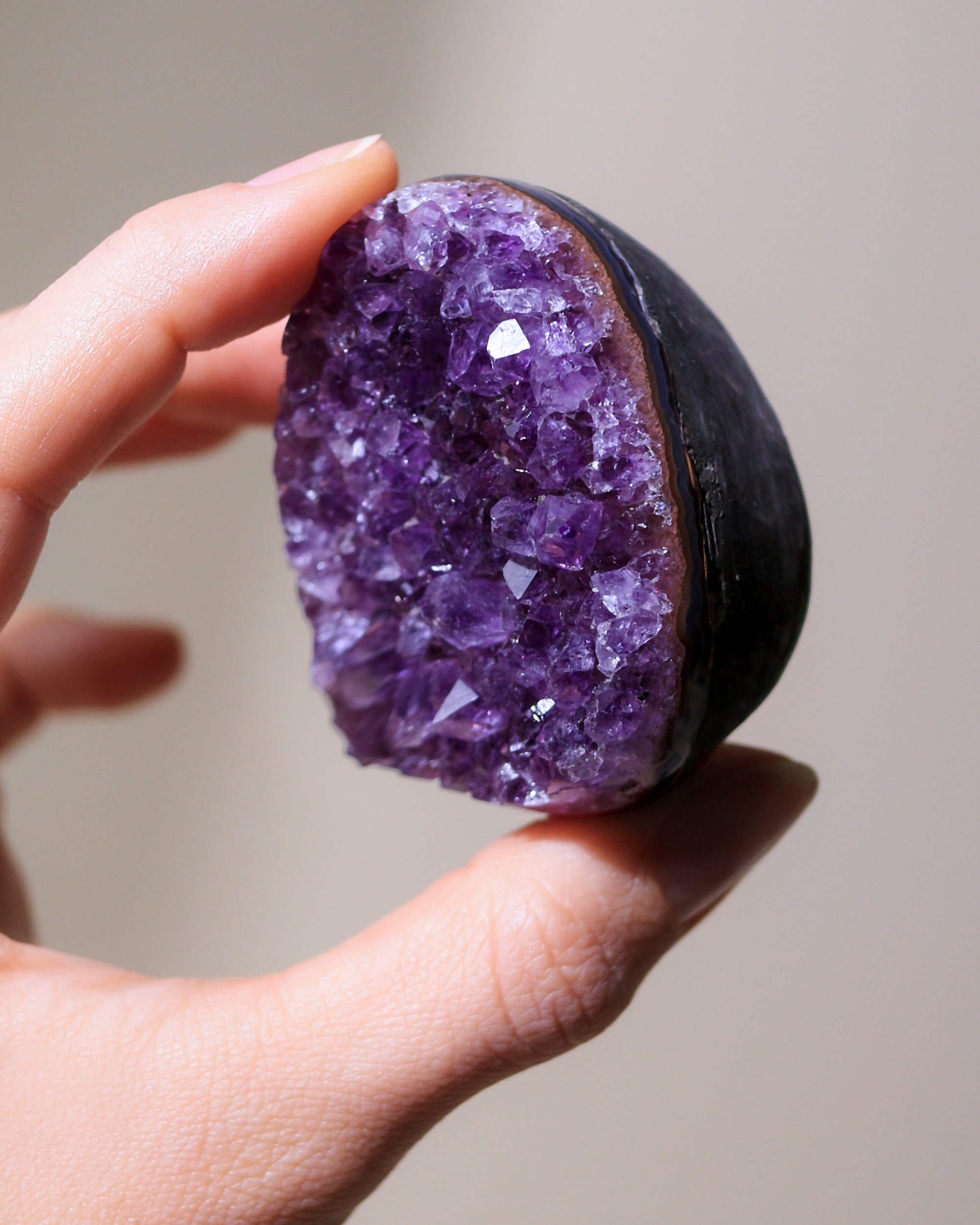 small amethyst geode